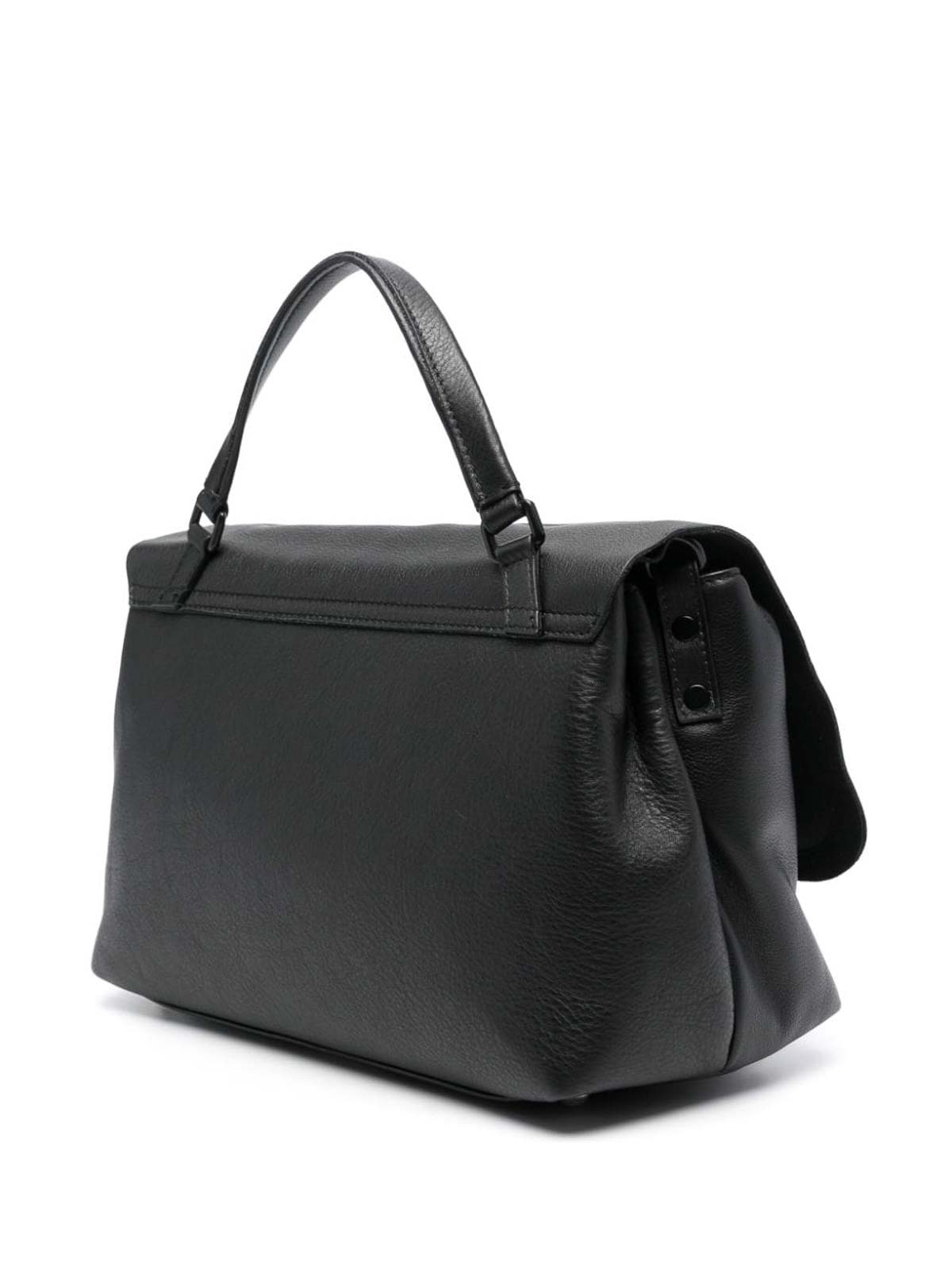 Shop Zanellato Postina S Leather Handbag In Negro
