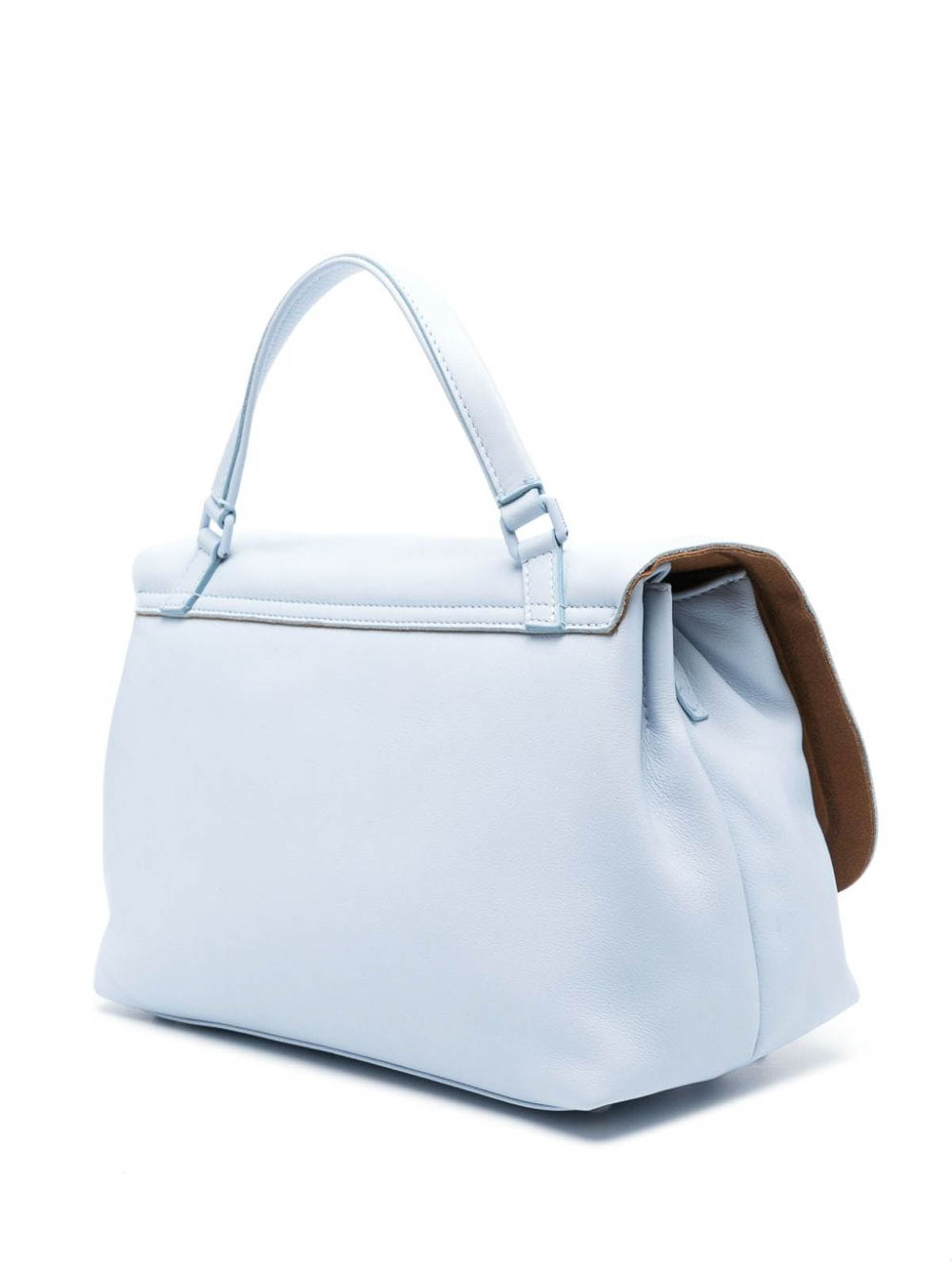 Shop Zanellato Postina S Leather Handbag In Azul