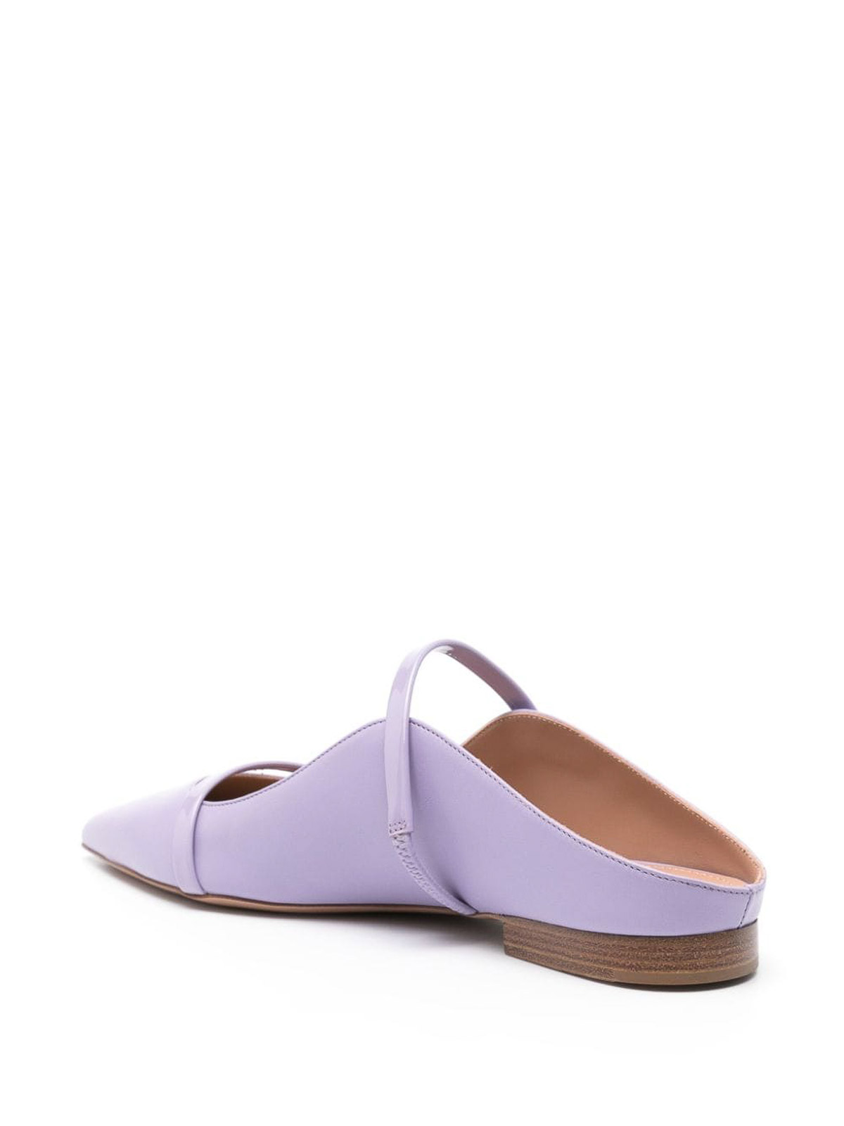 Shop Malone Souliers Maureen Leather Flat Mules In Metálico