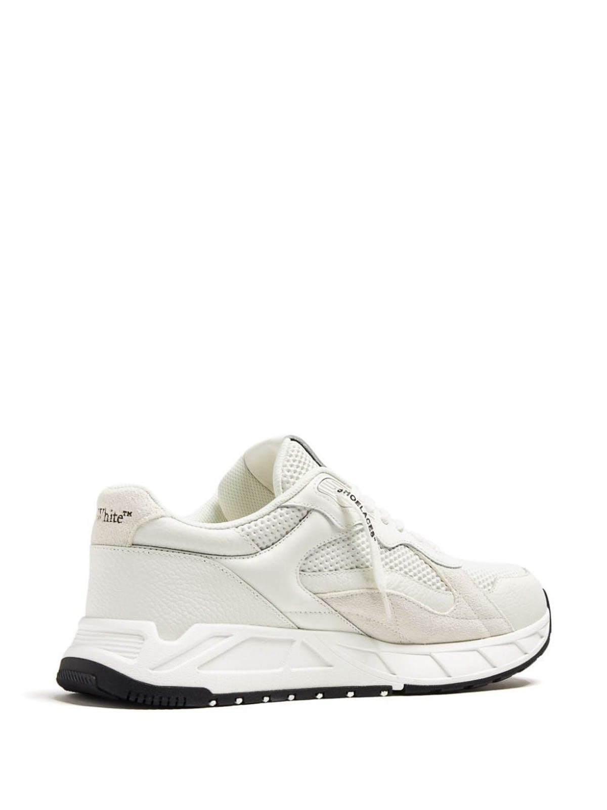 Shop Off-white Kick Off Leather Sneakers In Blanco