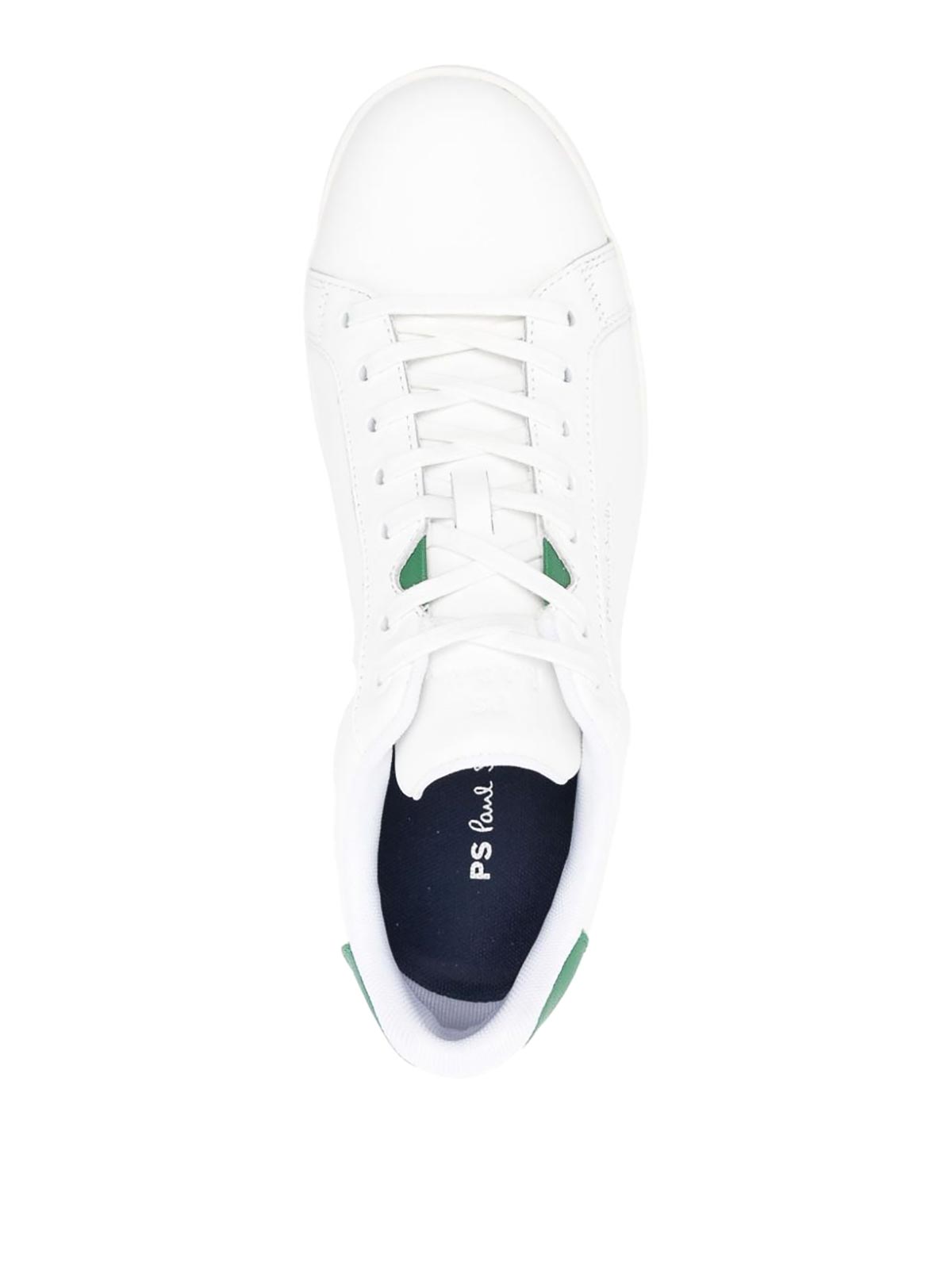 Shop Paul Smith Albany Leather Sneakers In Blanco