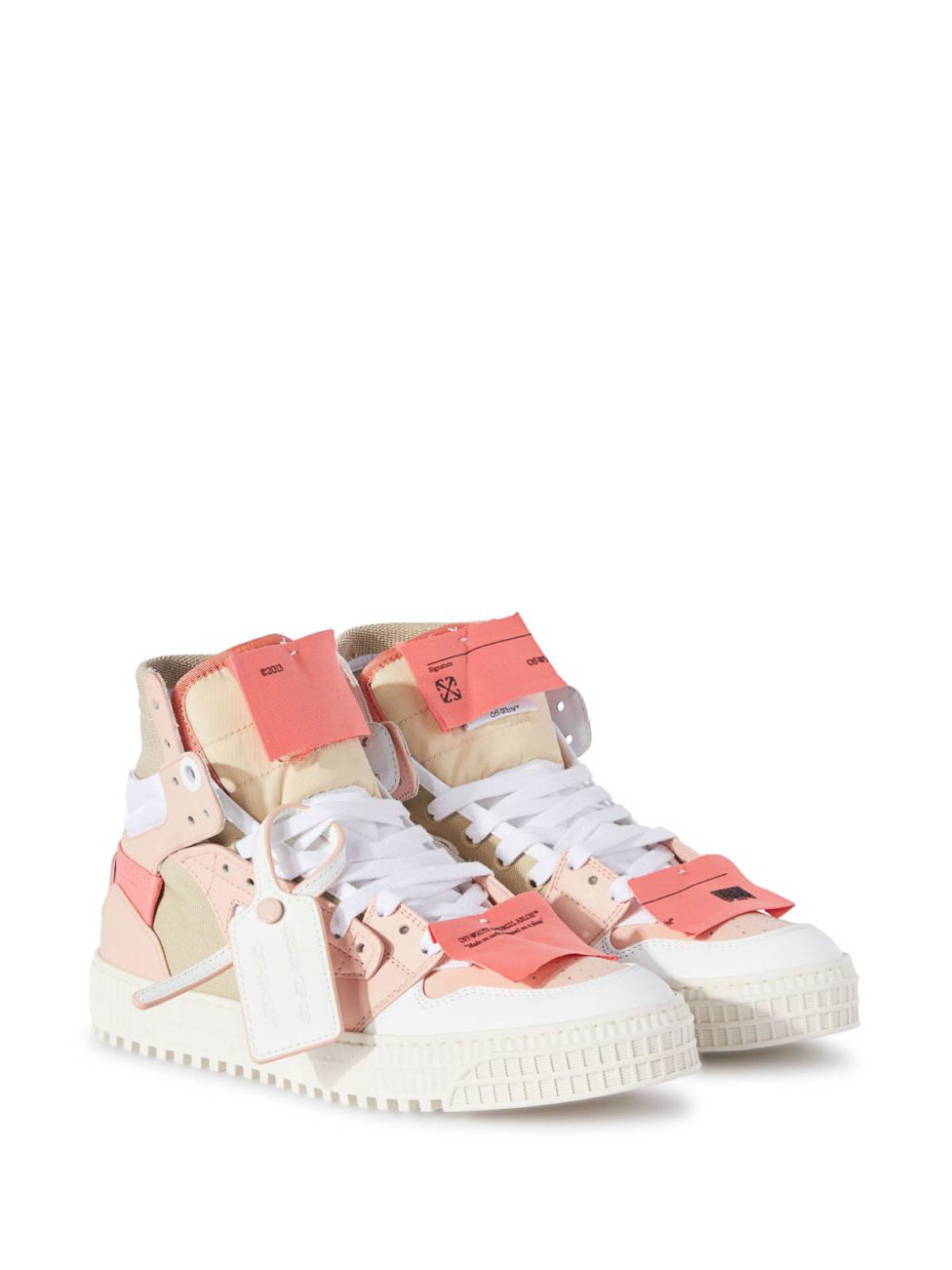 Shop Off-white 30 Off Court Sneakers In Color Carne Y Neutral