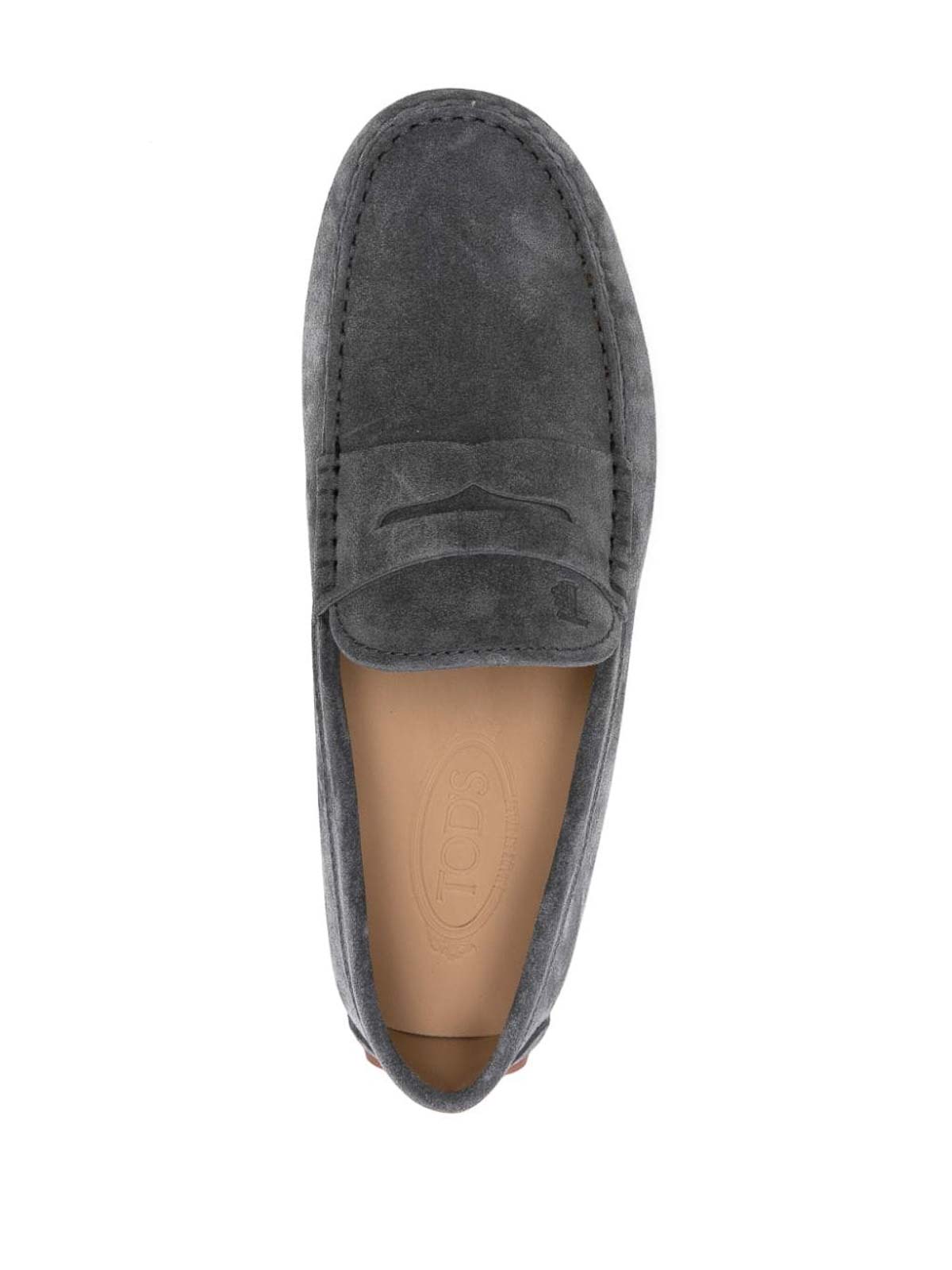 Shop Tod's Gommini Suede Driving Shoes In Azul