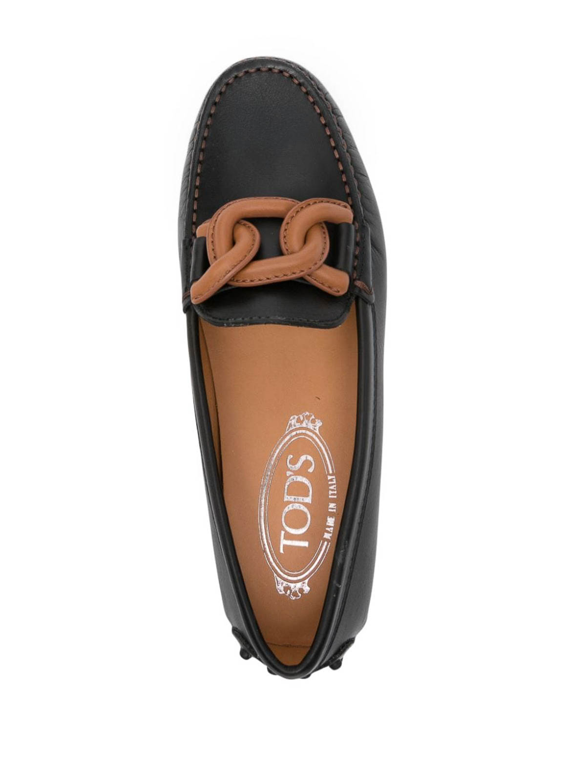 Shop Tod's Gommini Leather Driving Shoes In Negro