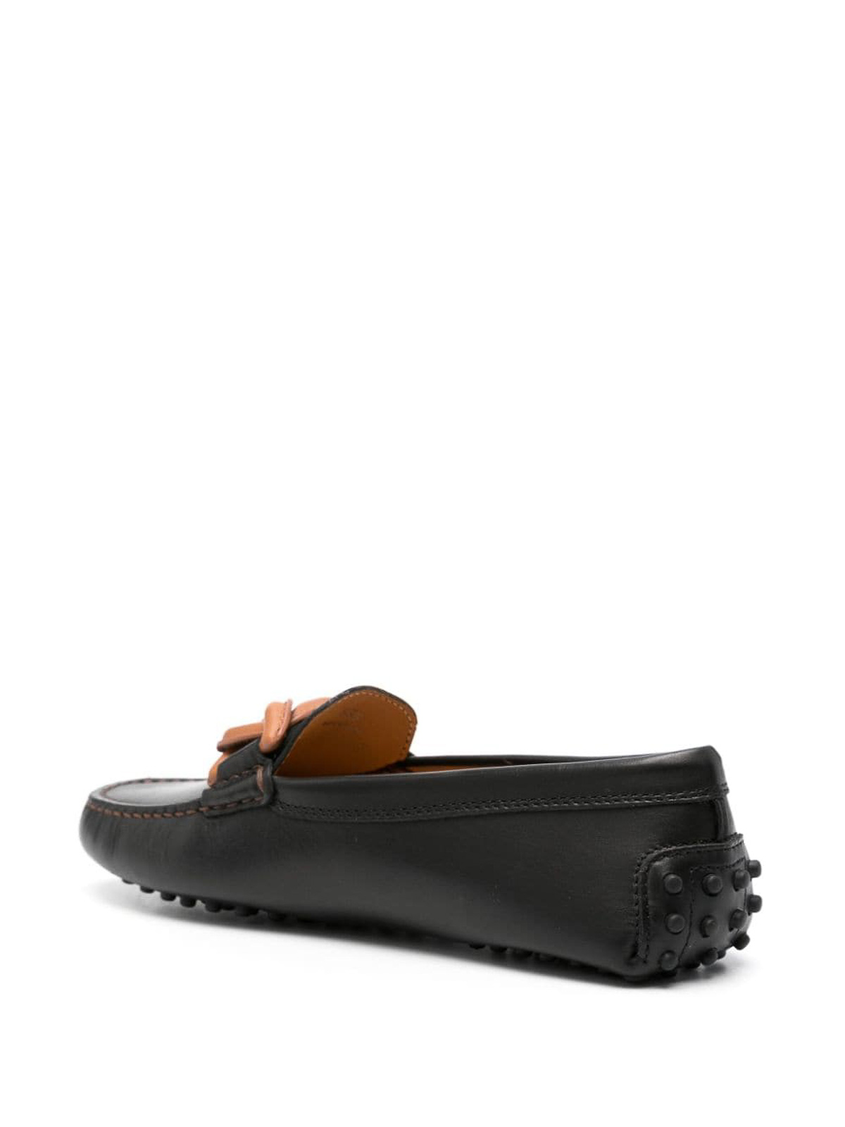 Shop Tod's Gommini Leather Driving Shoes In Negro