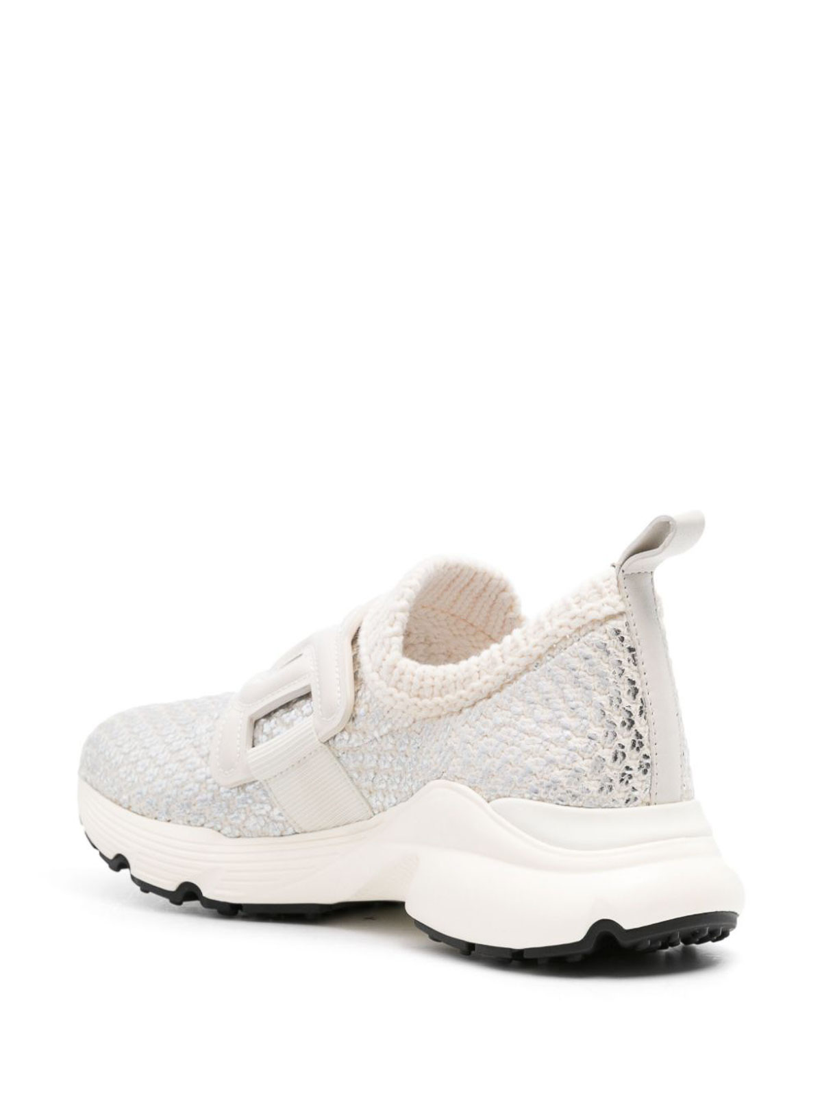 Shop Tod's Kate Technical Fabric Sneakers In Blanco