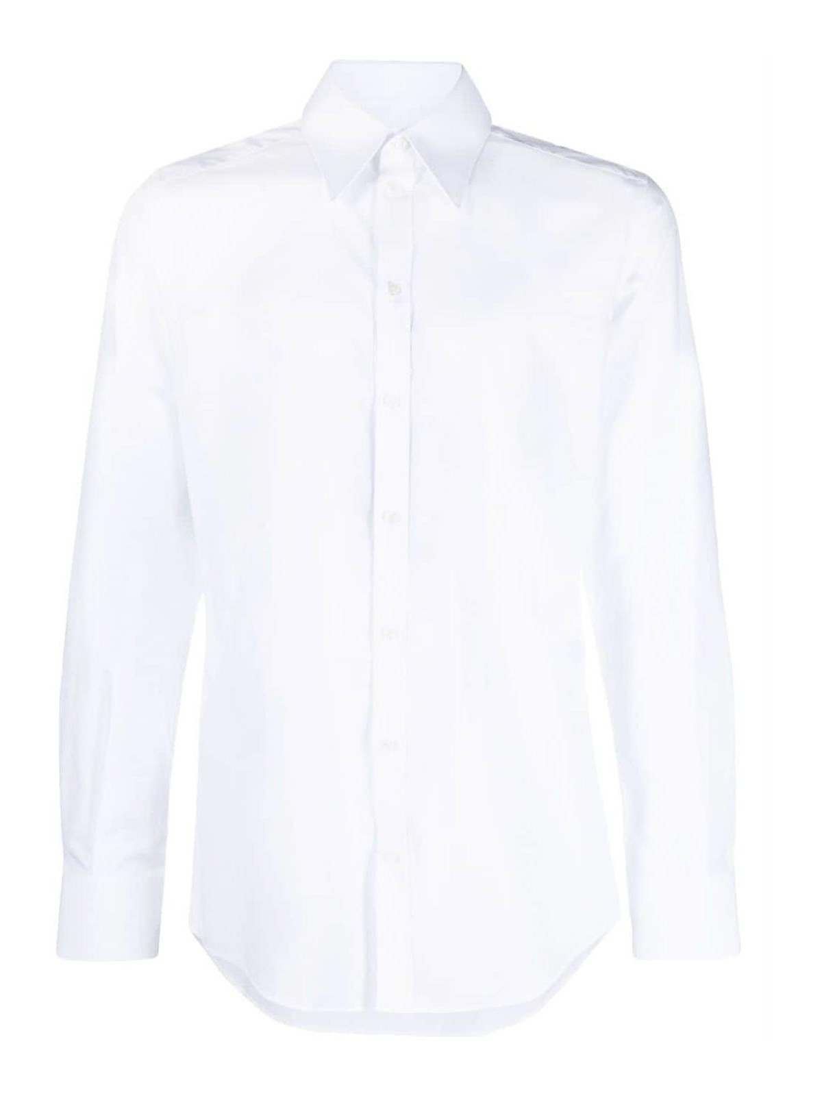Shop Dolce & Gabbana Long Sleeve Shirt In White