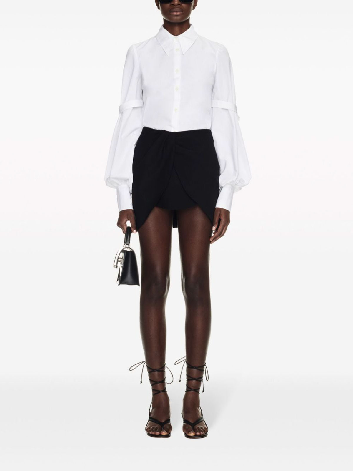 Shop Off-white Shirt With Band Detail In White