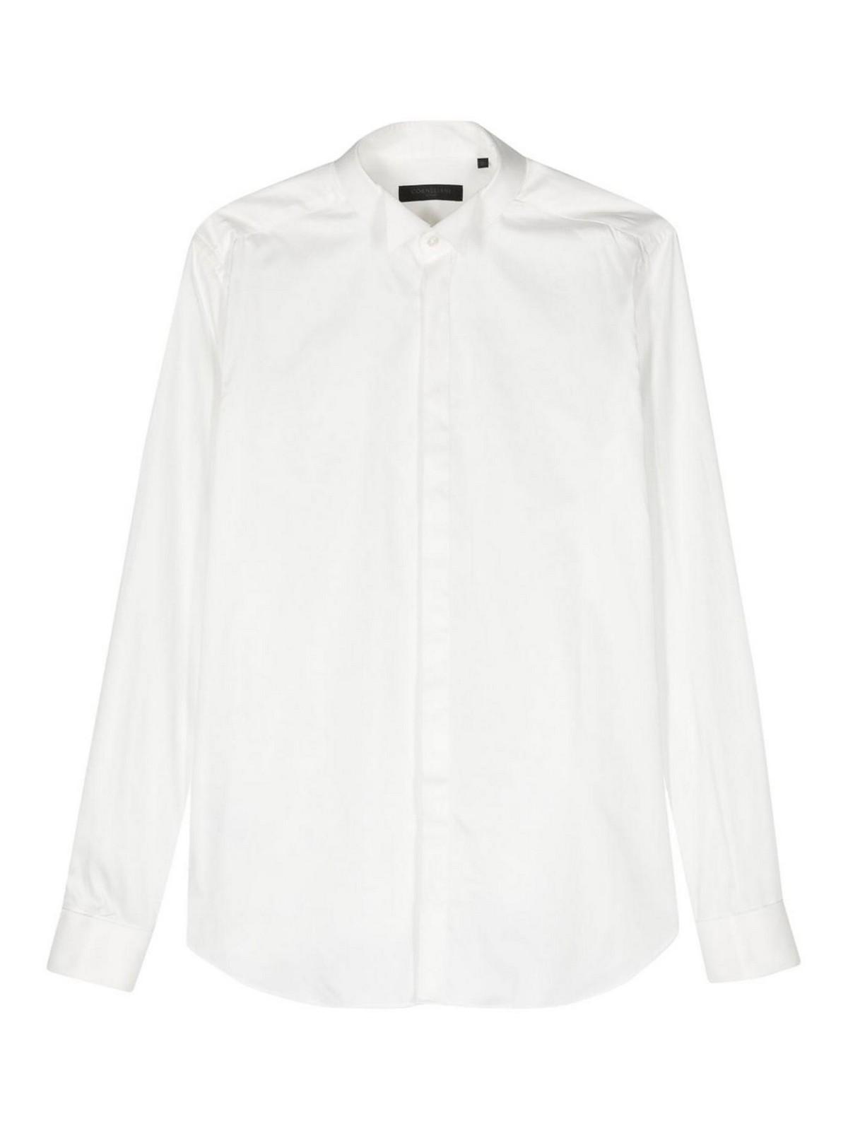 Corneliani Diplomatic Collar Shirt In White
