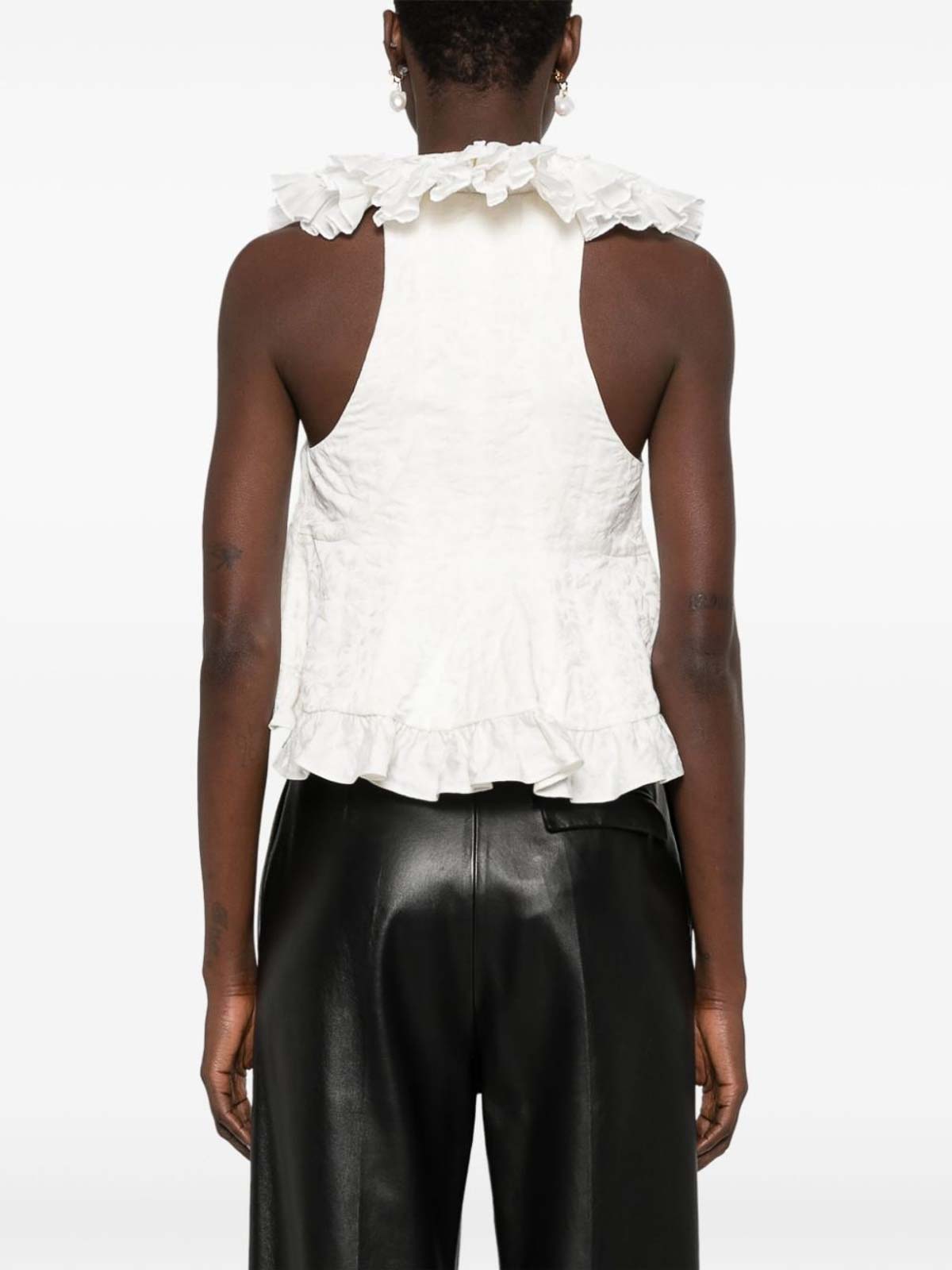 Shop Philosophy Di Lorenzo Serafini Top - Blanco In White