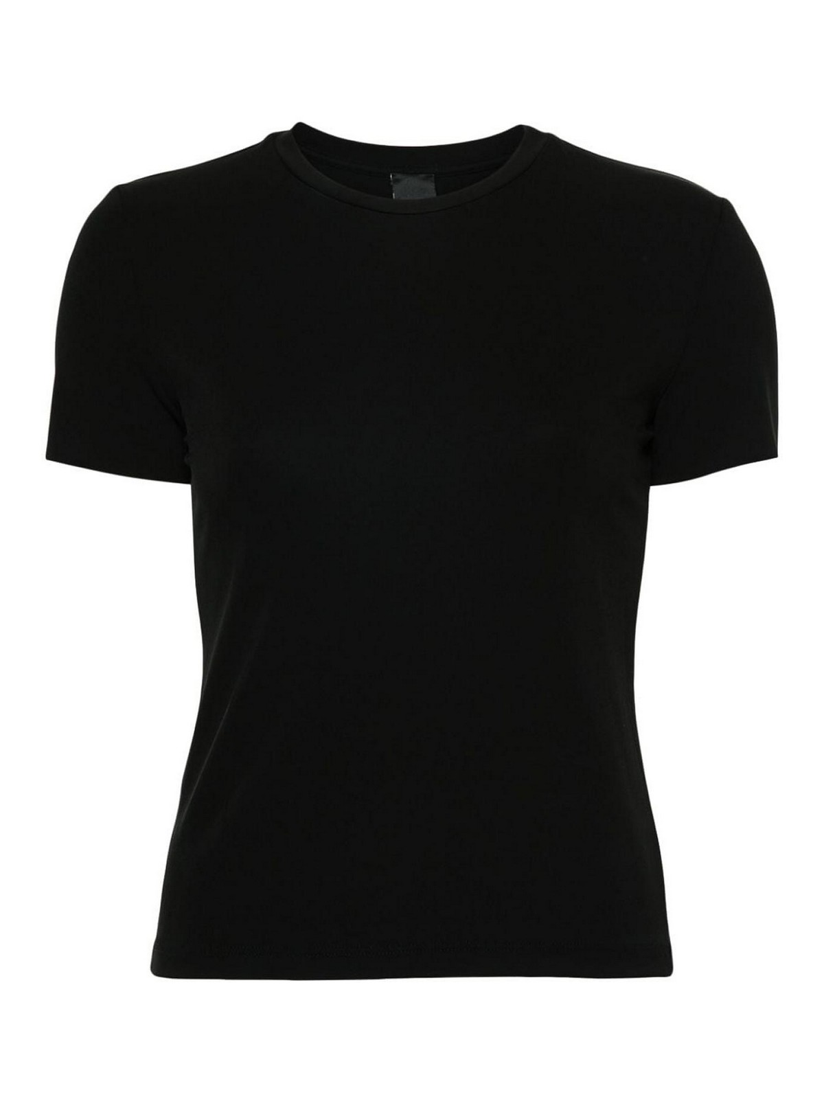 Pinko Embroidered Logo T-shirt In Black