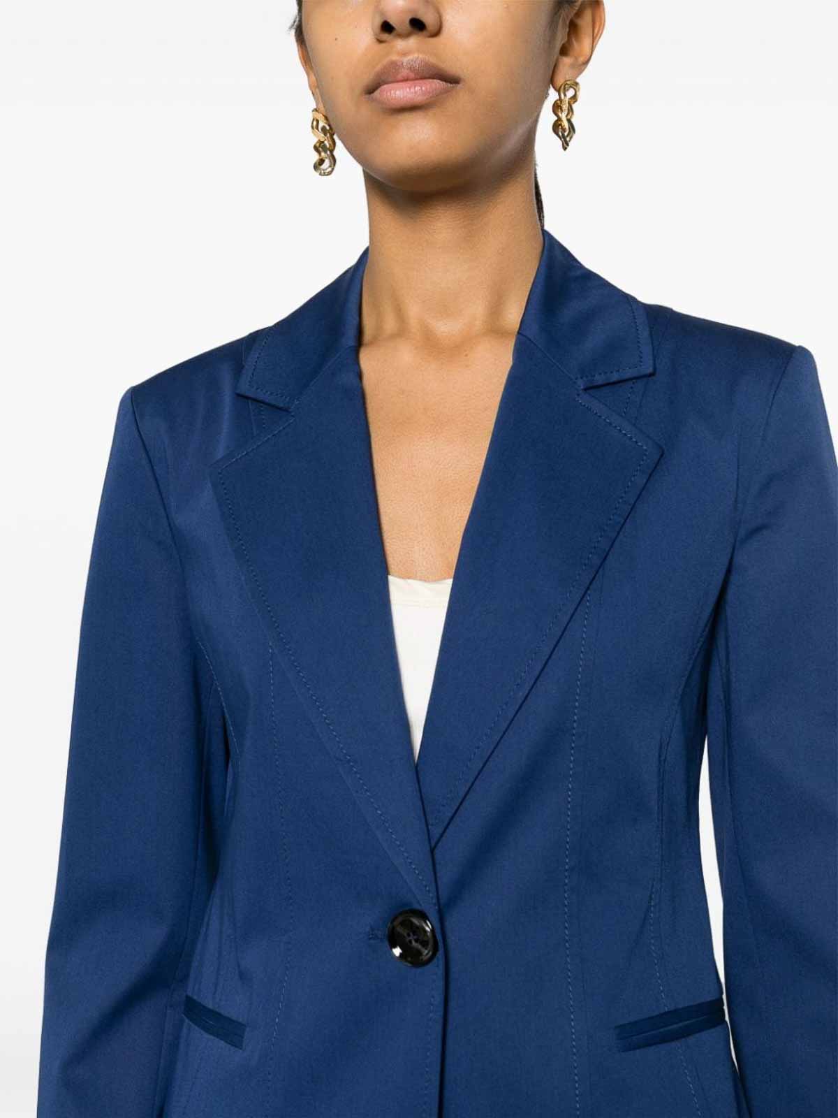 Shop Pinko Single-breasted Blazer In Blue