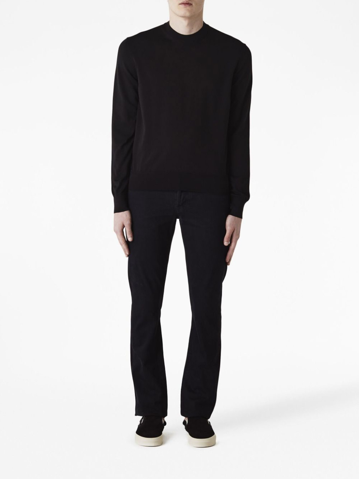 Shop Tom Ford Crew Neck Sweater In Black