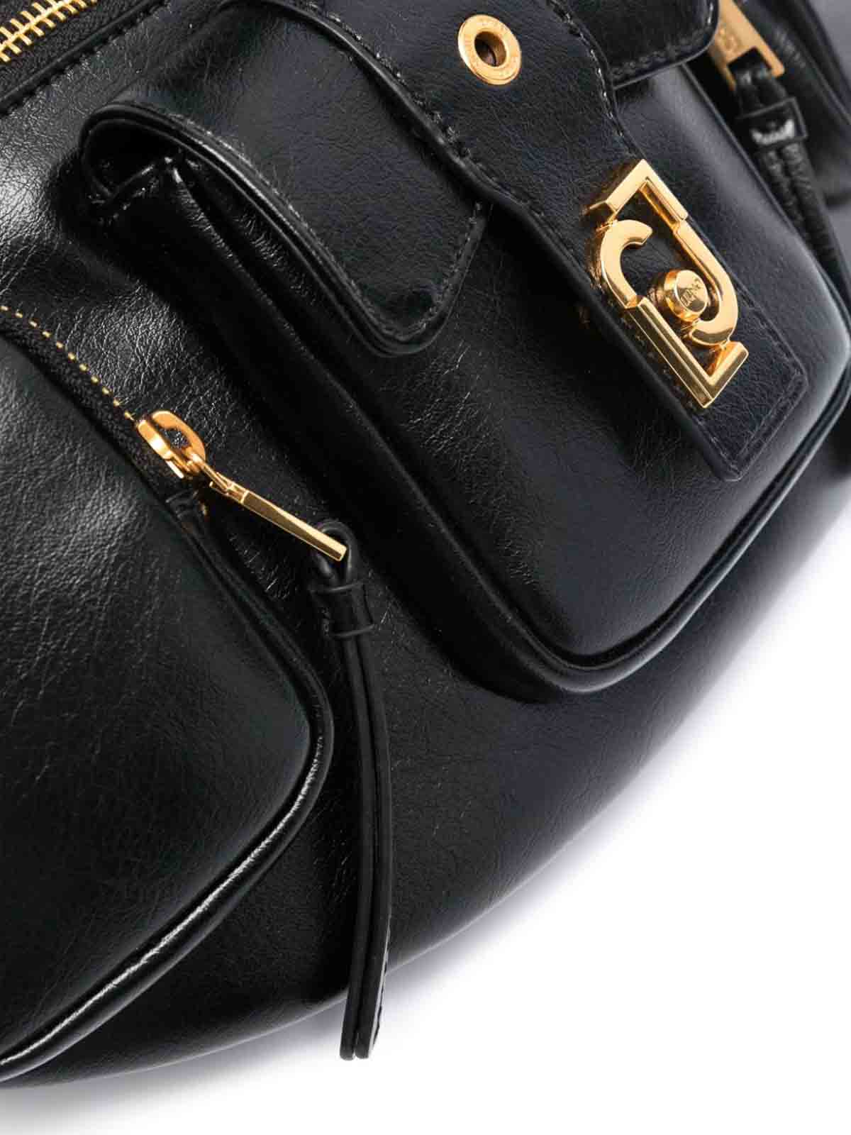 Shop Liu •jo Belt Bag With Logo In Black