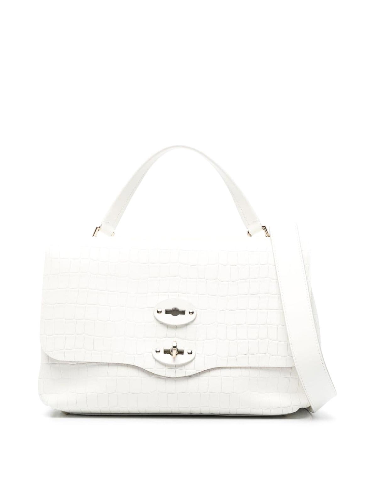 Shop Zanellato Small Postina Bag White Embossed