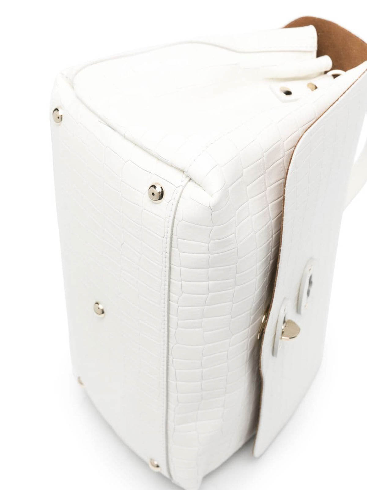 Shop Zanellato Small Postina Bag White Embossed