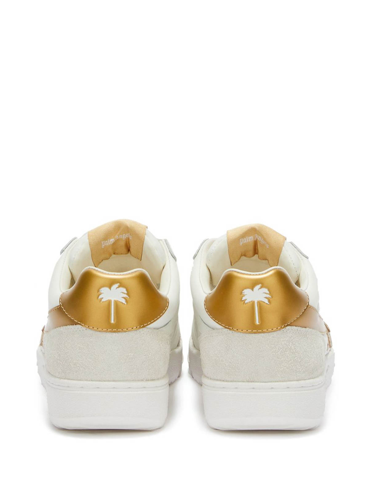 Shop Palm Angels Palm Tree Motif Sneakers In White