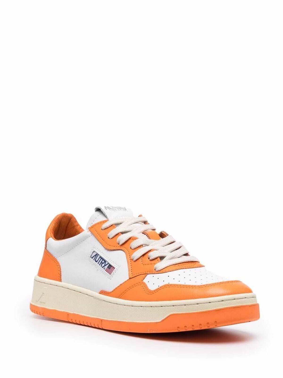 Shop Autry Medalist Low Top Sneaker In Orange
