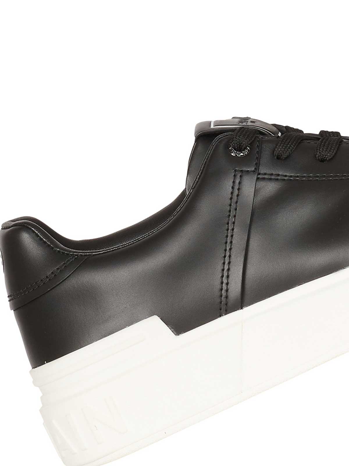 Shop Balmain B-court Low Top Sneaker In Black