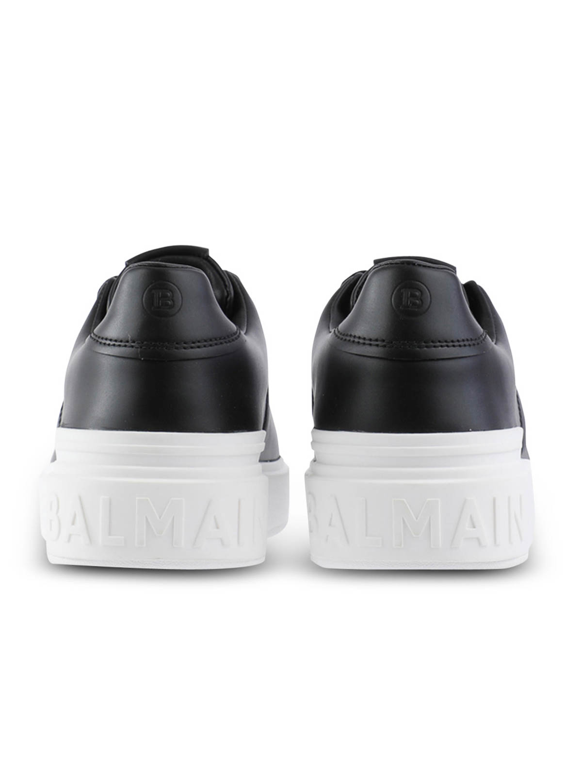 Shop Balmain White Monogram Ankle Boots In Black