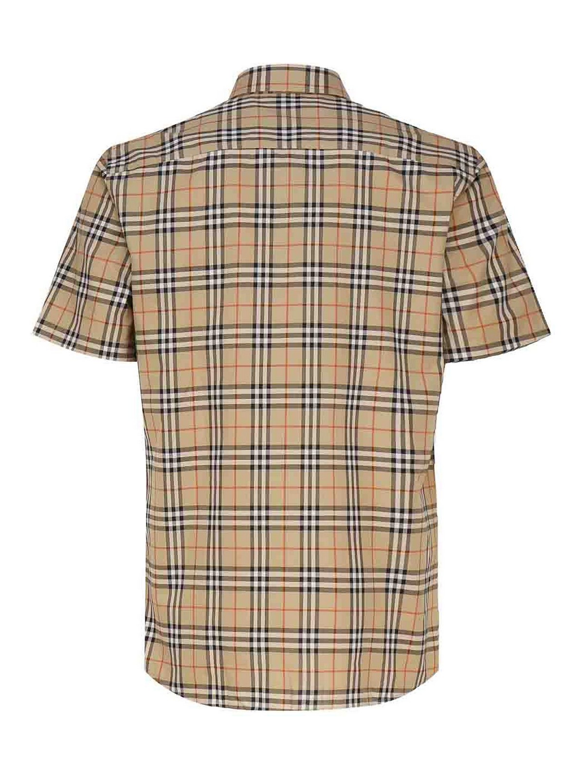 Shop Burberry Vintage Check Shirt In Cotton In Black