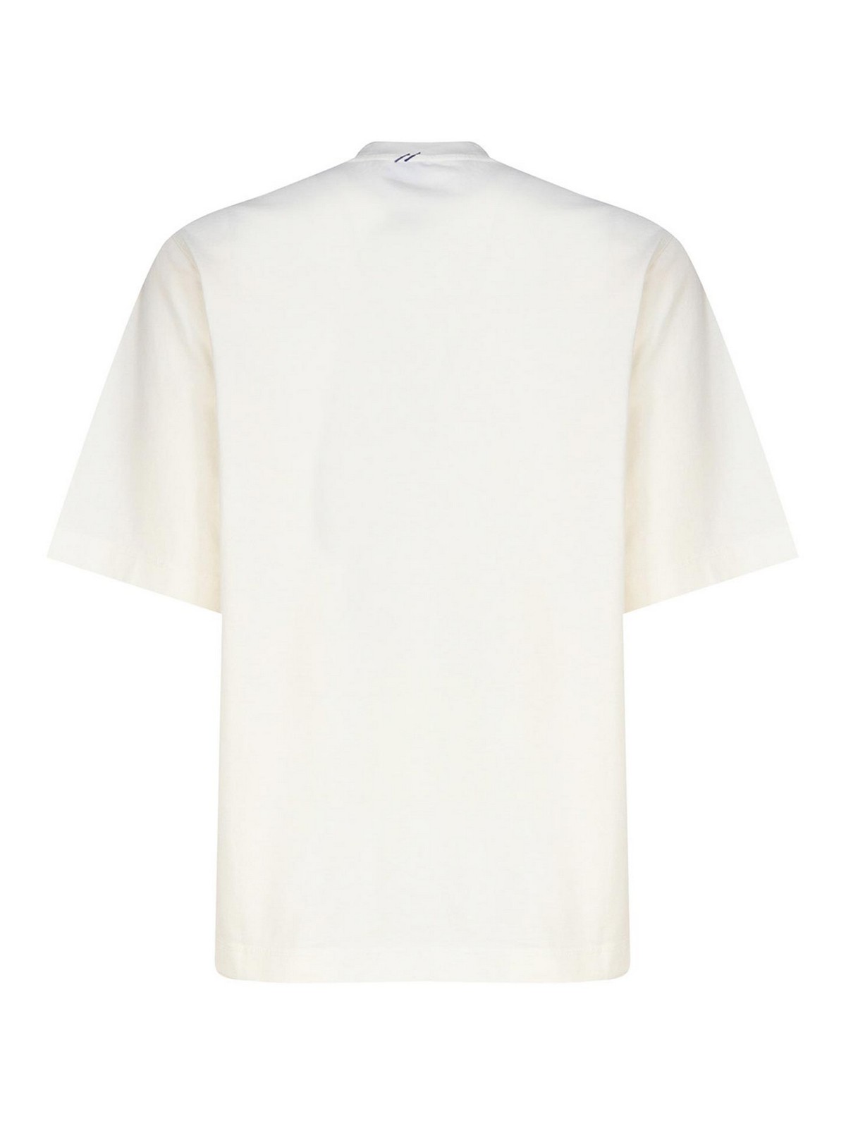 Shop Burberry Equestrian Knight T-shirt In White