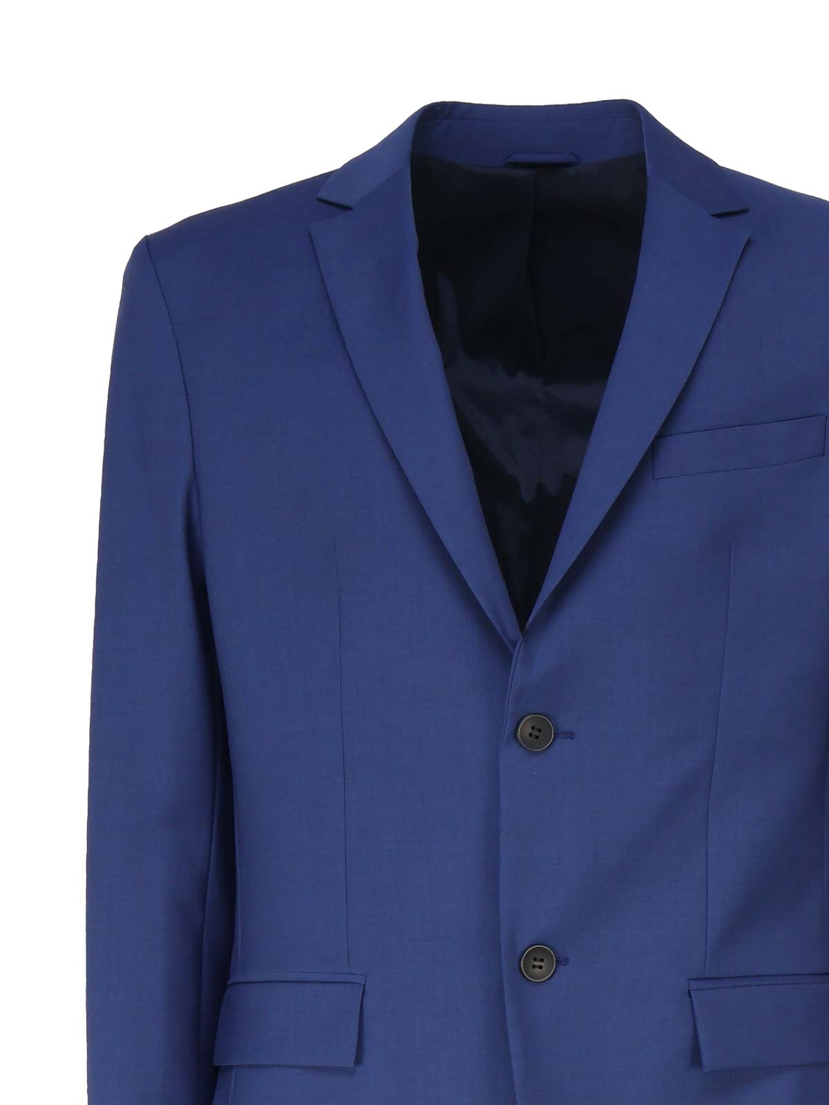 Shop Calvin Klein Double-button Single-breasted Blazer In Blue