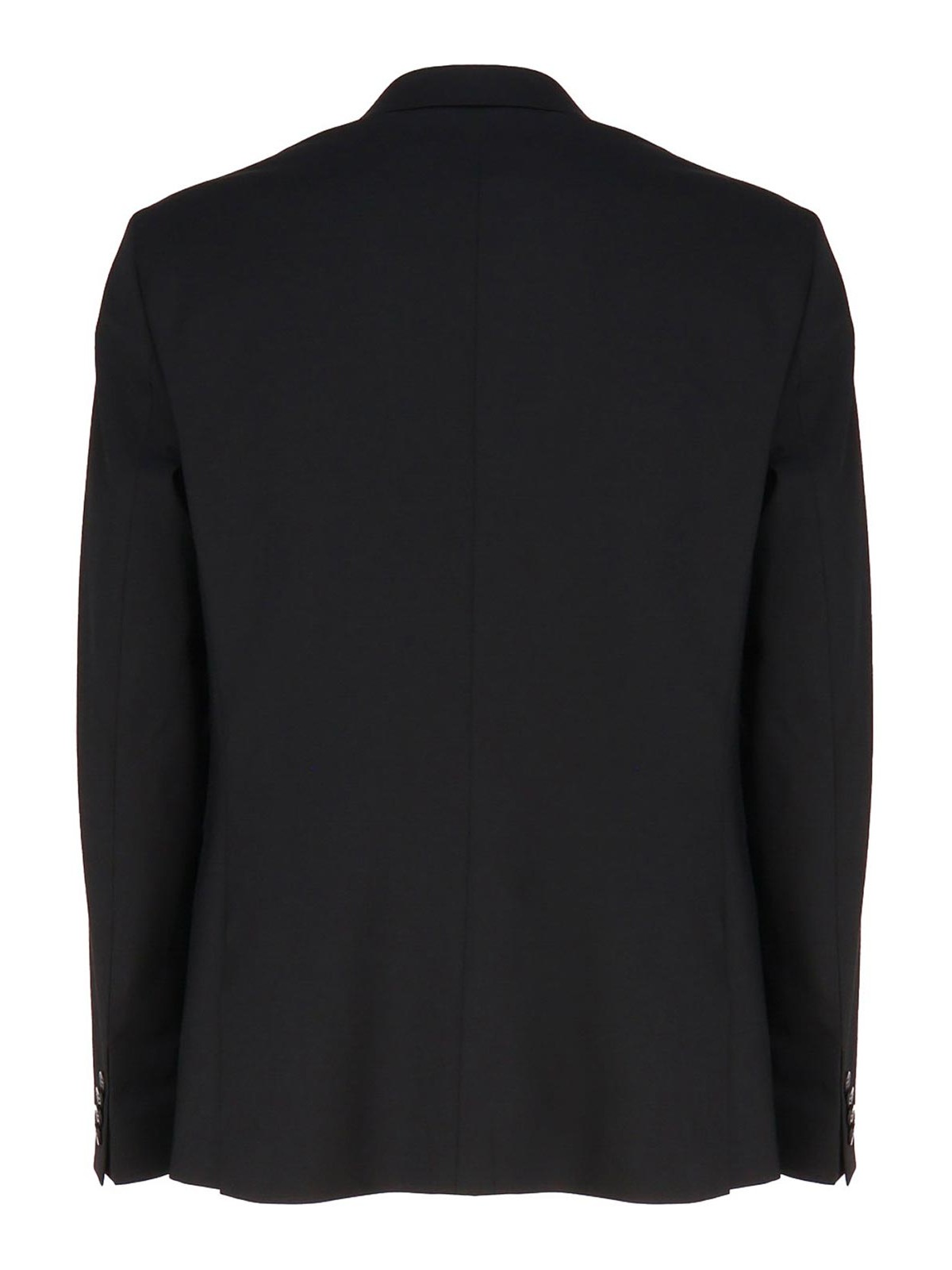 Shop Calvin Klein Double-button Single-breasted Blazer In Black