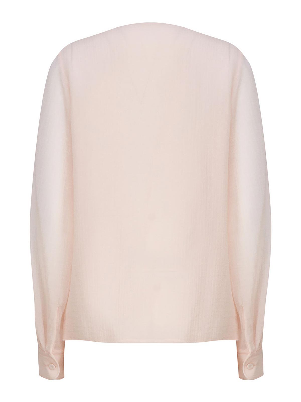 Shop Chloé Draped Top With Boat Neckline In Nude & Neutrals