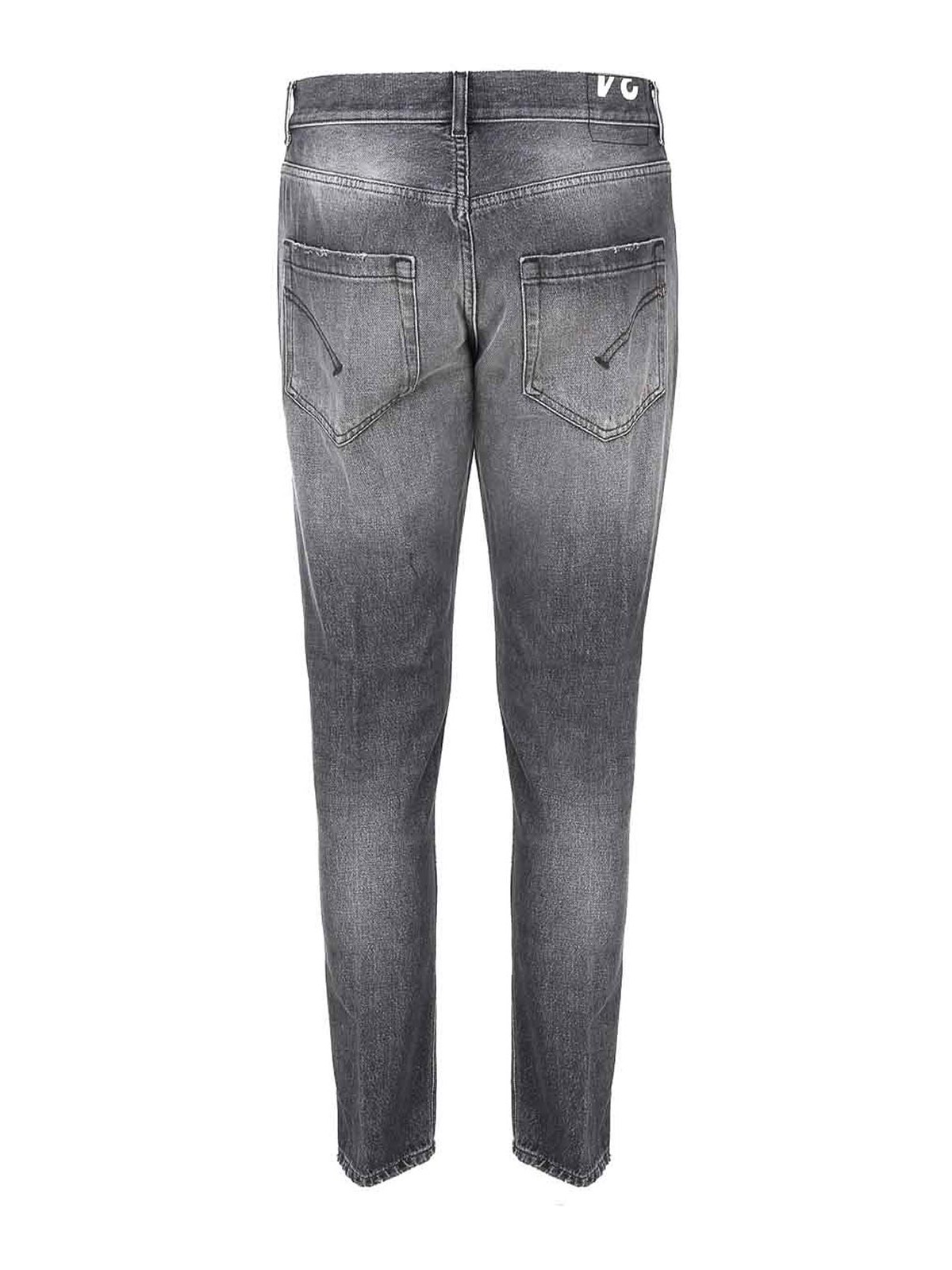 Shop Dondup Cotton Jeans With Shades In Black