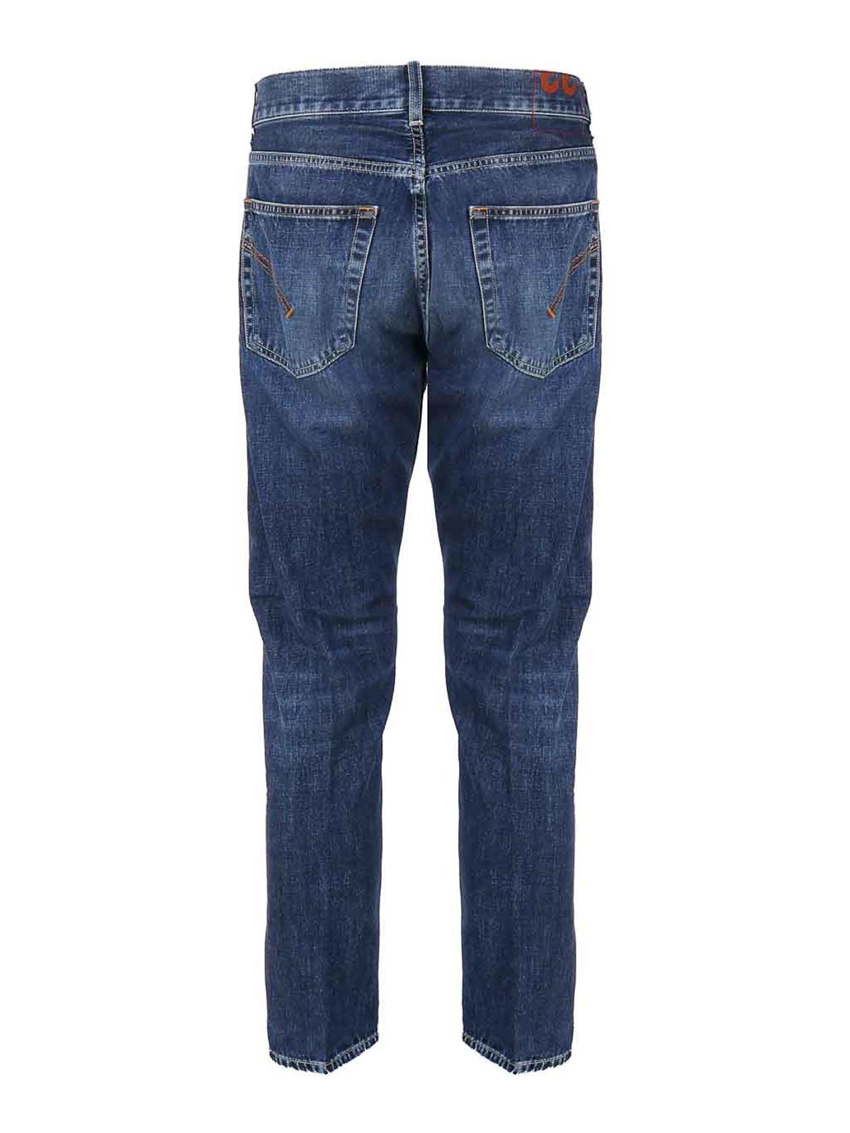 Shop Dondup Jeans 5 Pockets In Cotton In Blue