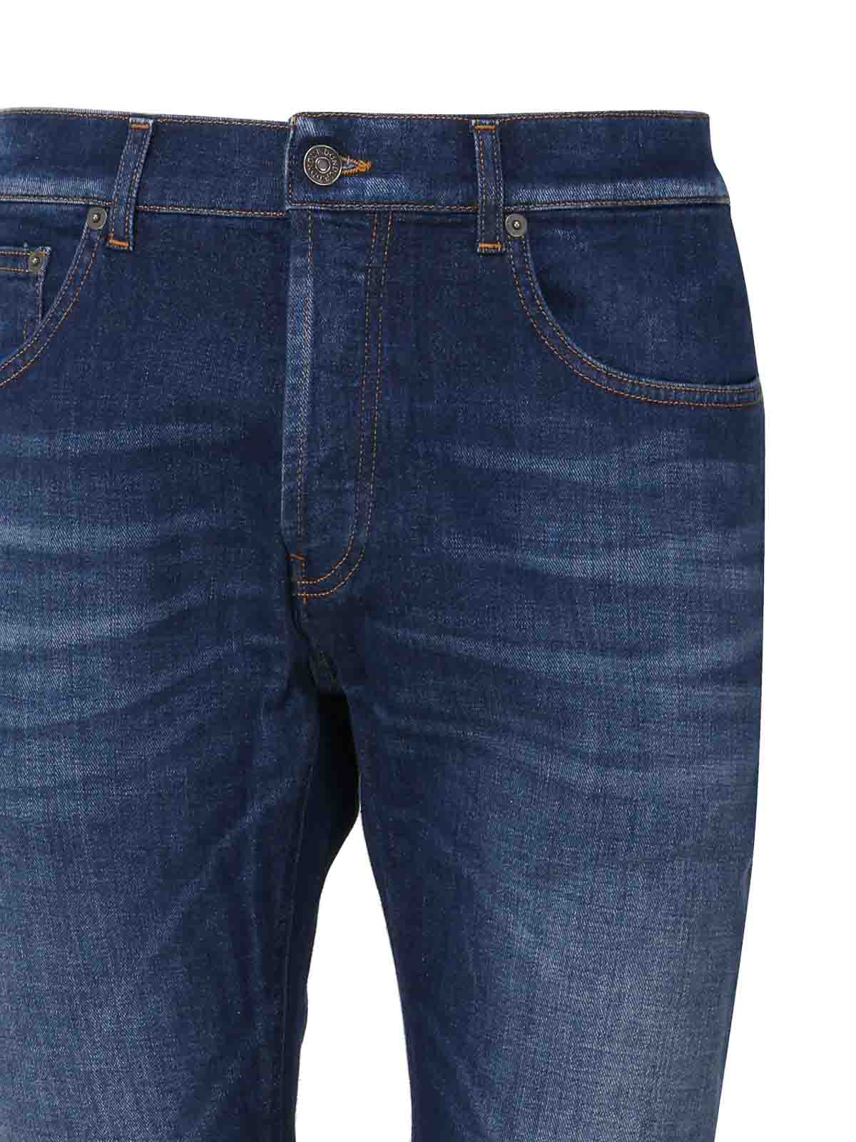 Shop Dondup Cotton Jeans Five Pockets In Cotton Denim In Blue