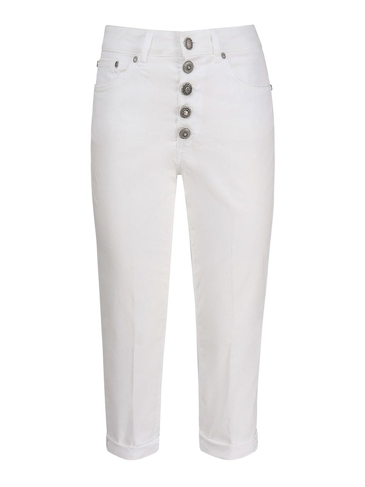 Dondup Koons Loose Jeans In Bull Stretch In White