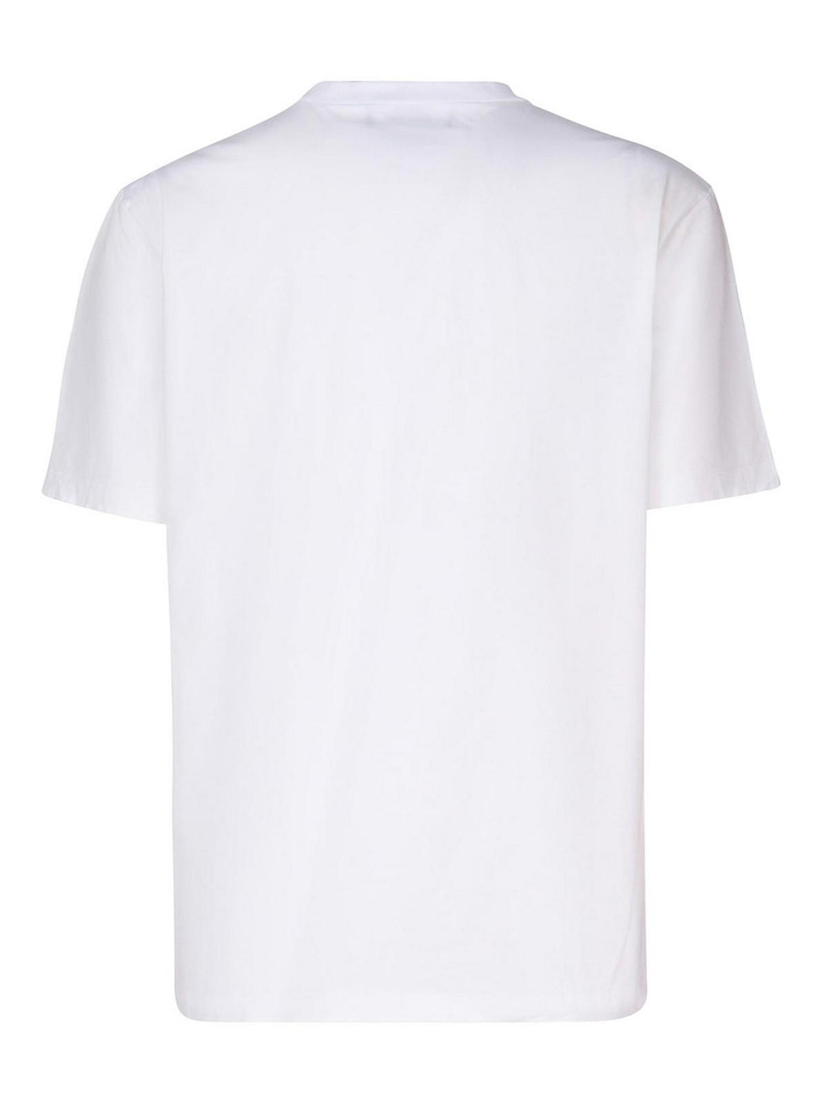 Shop Dsquared2 Leaf Skater Cotton T-shirt In White