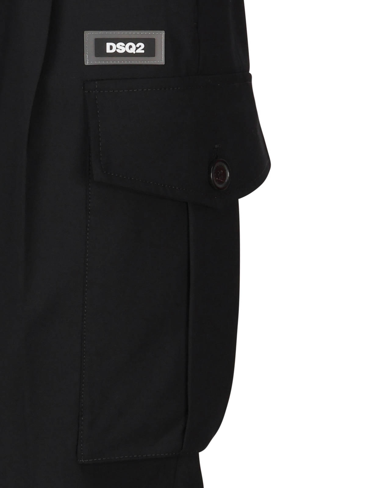 Shop Dsquared2 Tapered Utility Trousers In Black