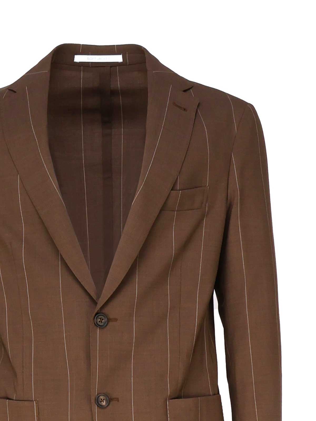 Shop Eleventy Single-breasted Suit In Brown