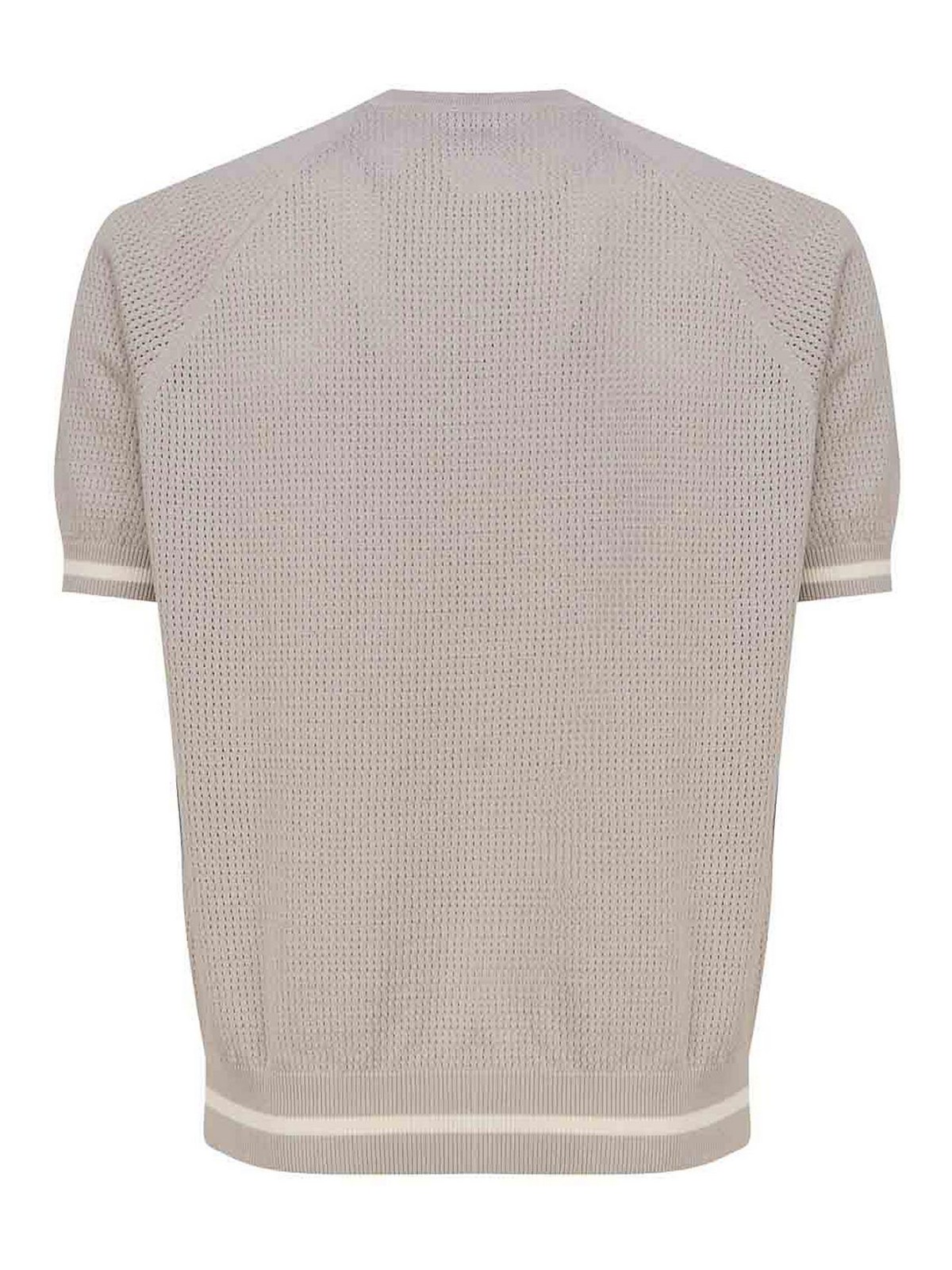 Shop Eleventy Beige Knitted Top