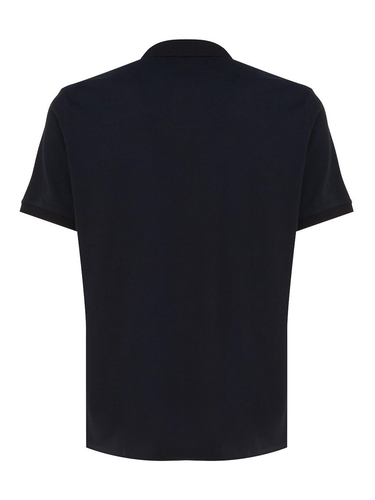 Shop Emporio Armani Polo T-shirt In Cotton In Blue