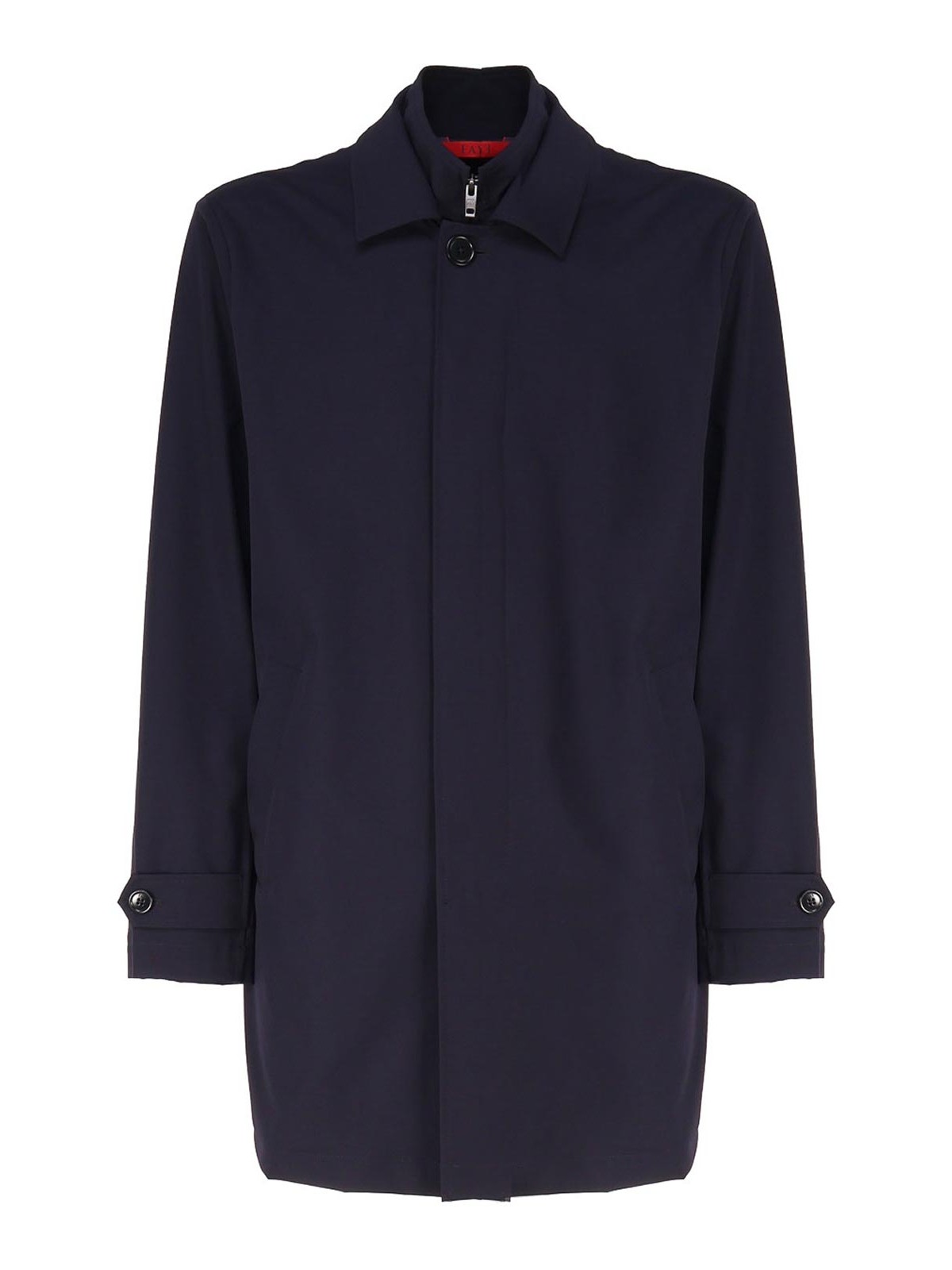 Shop Fay Morning Stretch Coat In Blue