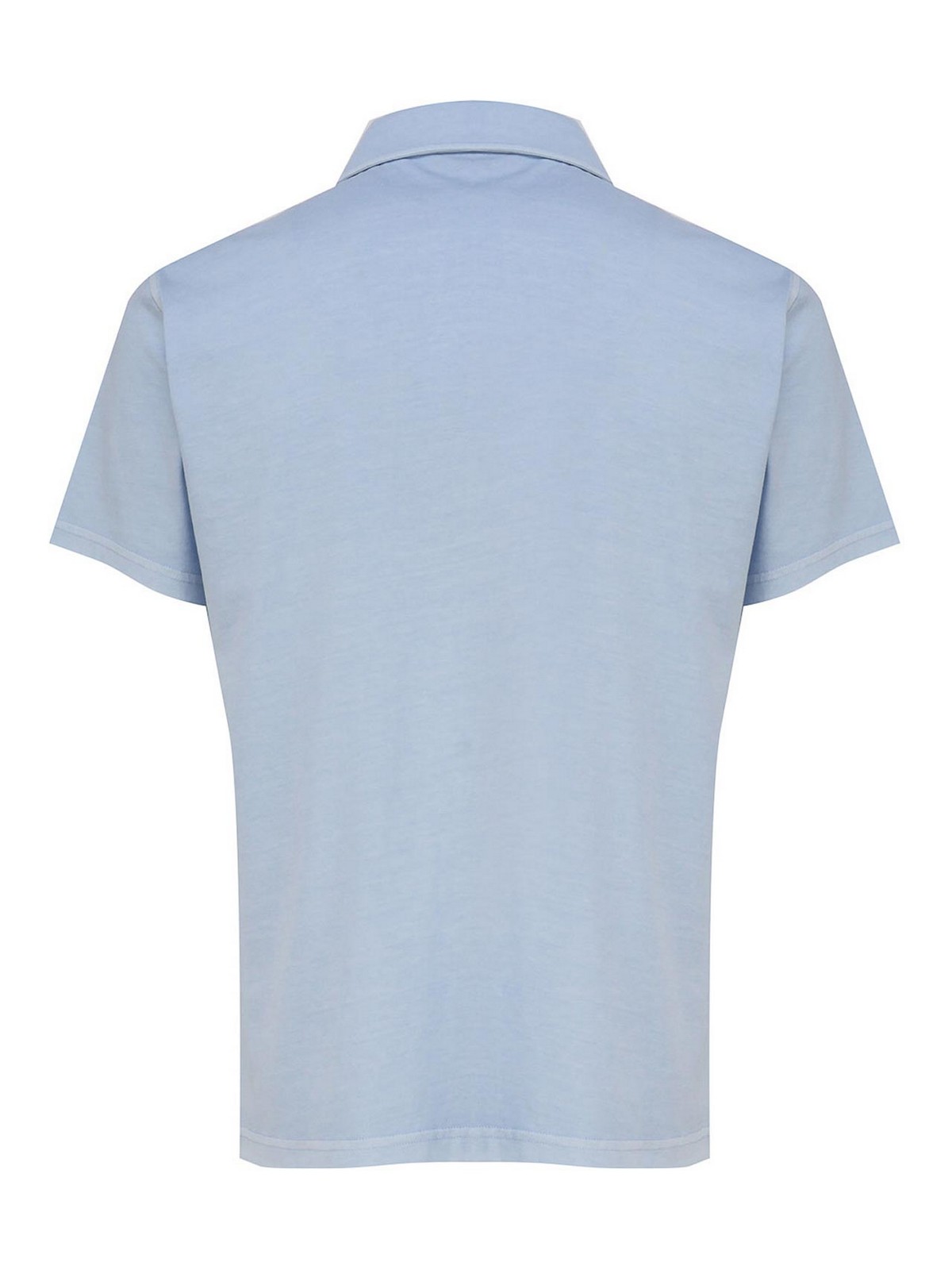 Shop Fay Polo T-shirt In Cotton In Blue
