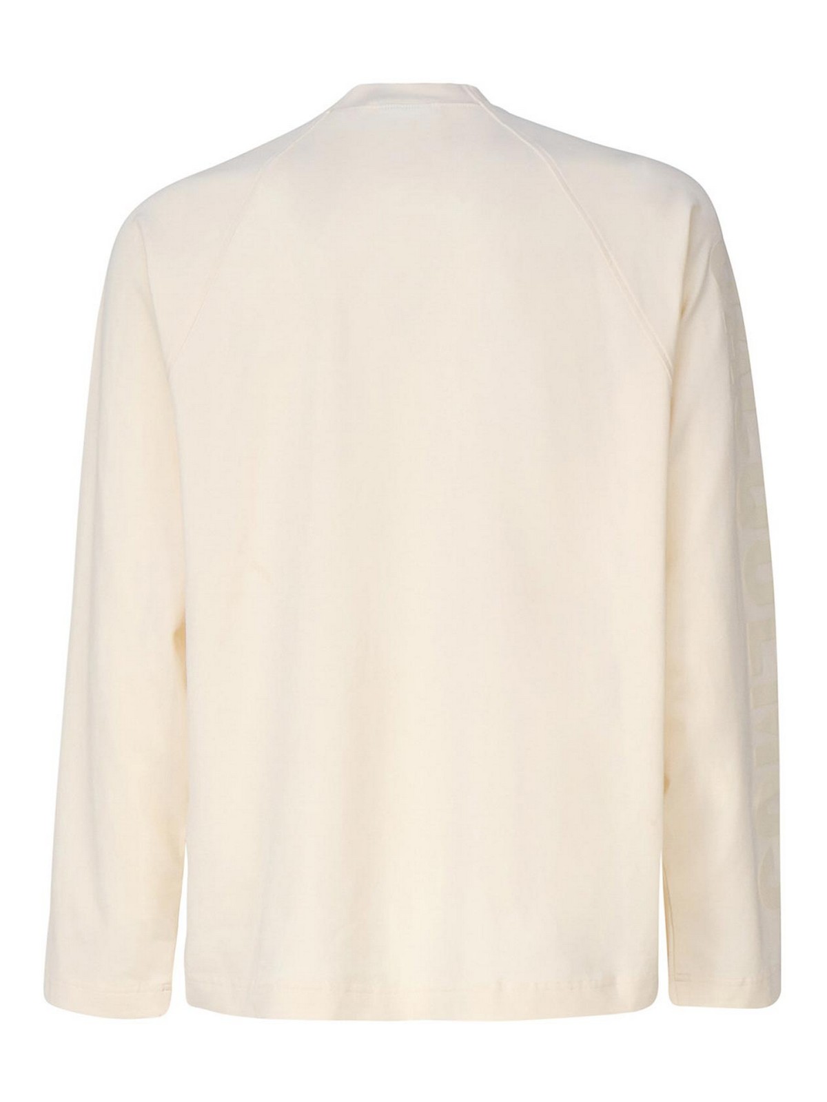 Shop Jacquemus Typo Manches Longues T-shirts In Beige