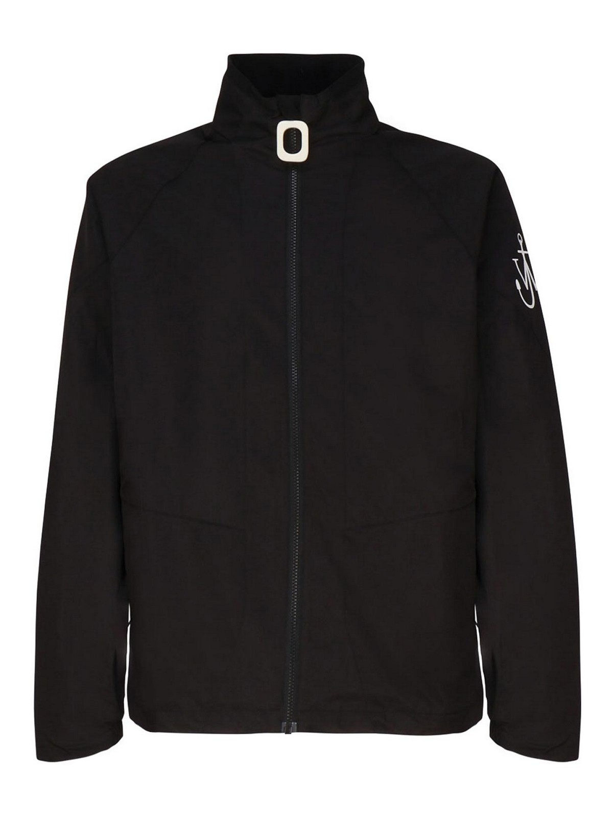 Shop Jw Anderson Sports Jacket With Zip In Black
