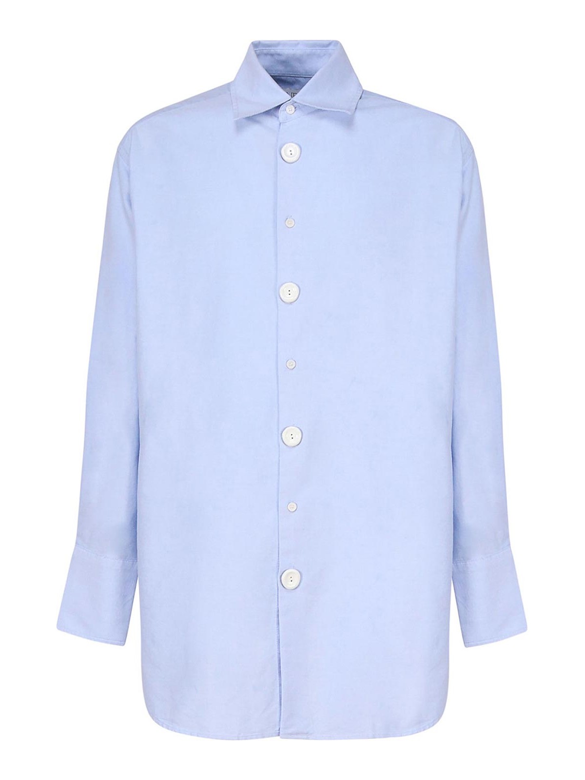 Jw Anderson Shirt With Anchor Embroidery In Blue