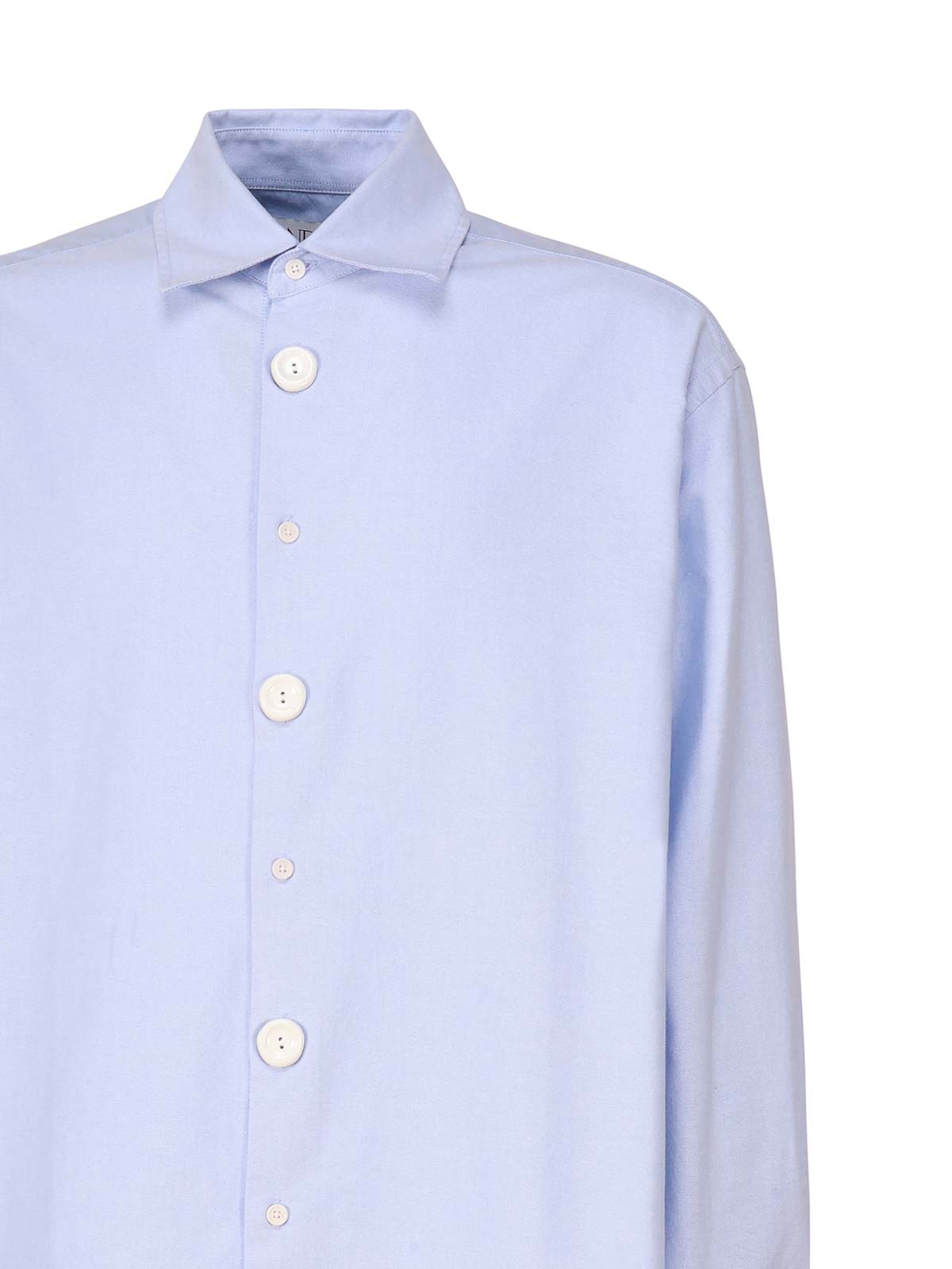 Shop Jw Anderson Shirt With Anchor Embroidery In Blue