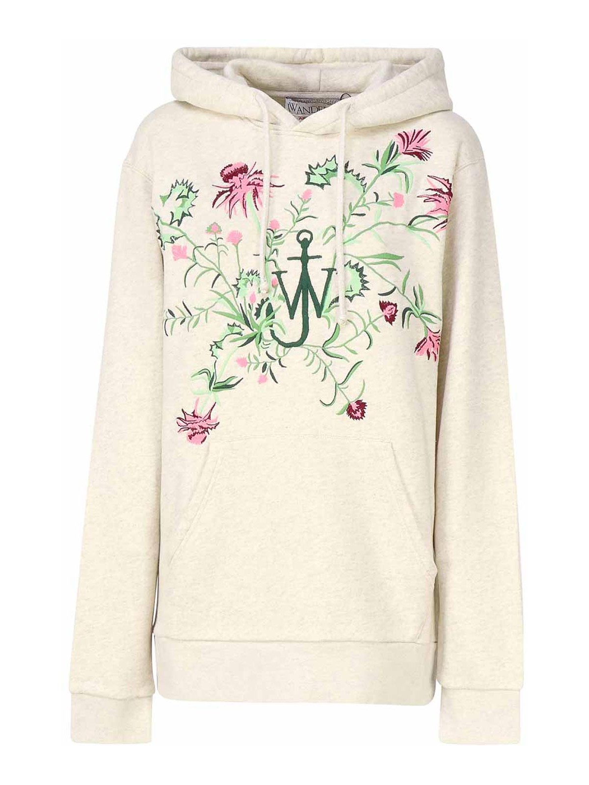 Jw Anderson Sweatshirt With Embroidery In Beige