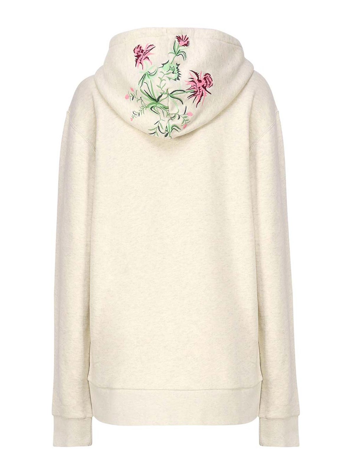 Shop Jw Anderson Sweatshirt With Embroidery In Beige