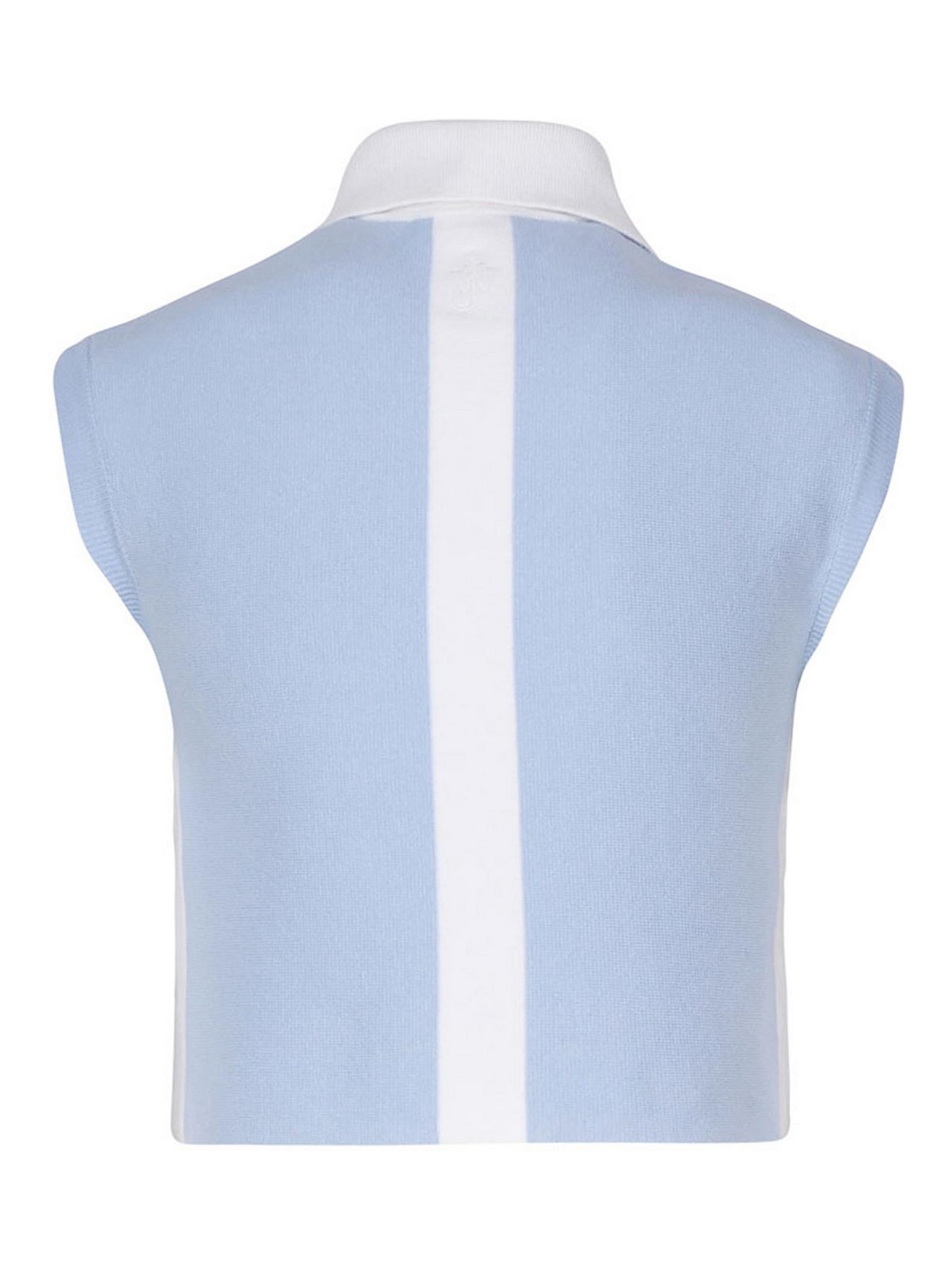 Shop Jw Anderson Tank Top With Collar In White