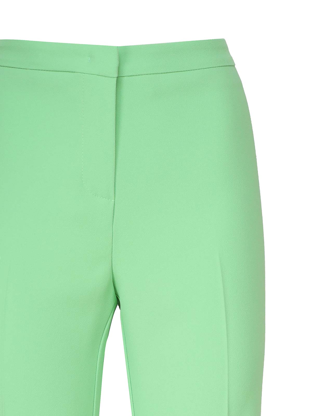 Shop Pinko Stretch Flare Pants In Green