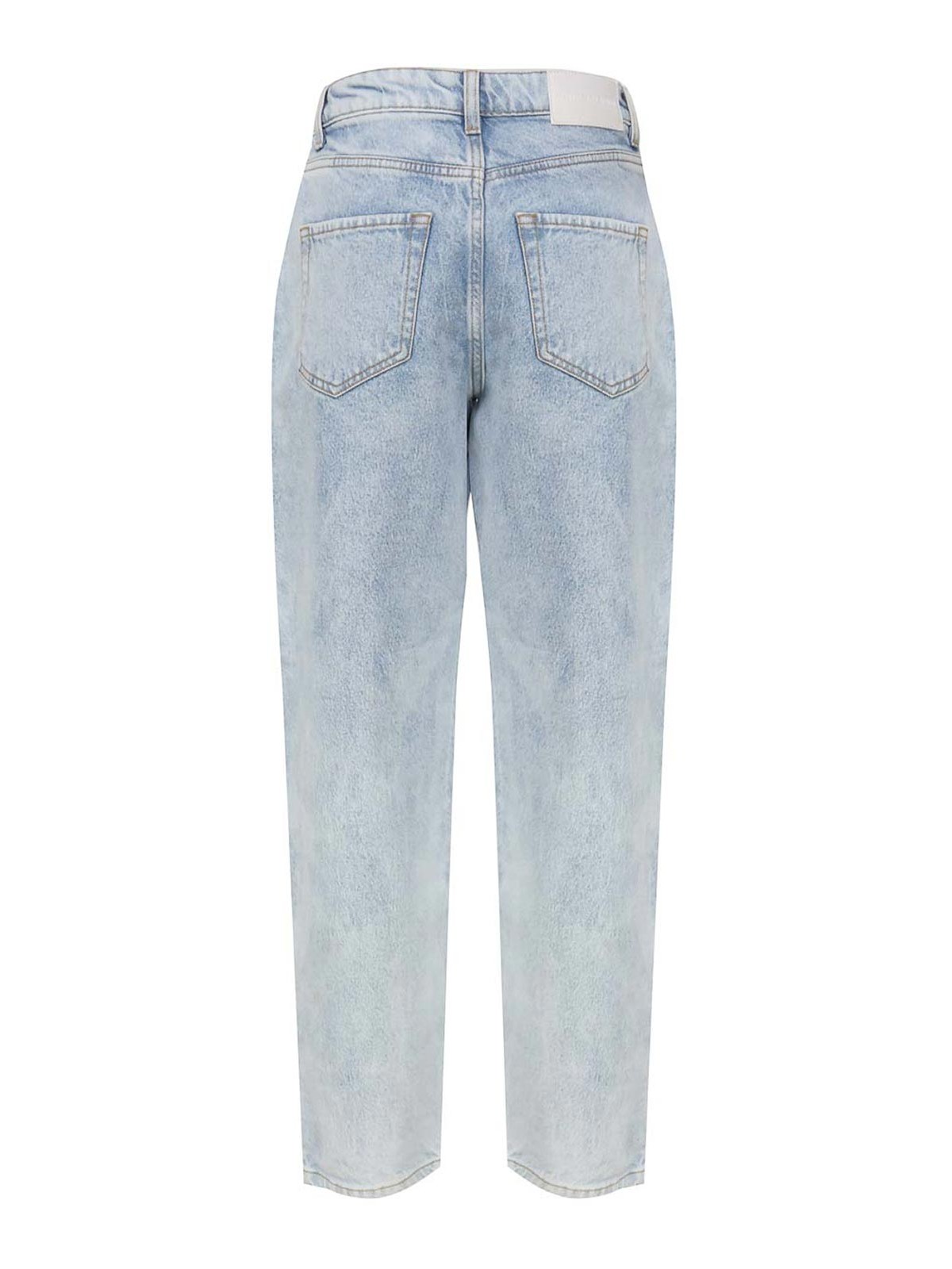 Shop Pinko Mom-fit Denim Jeans In Blue