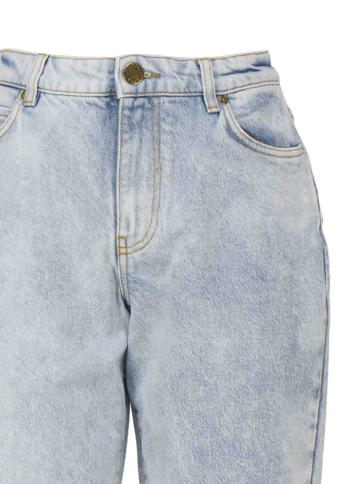 Shop Pinko Mom-fit Denim Jeans In Blue